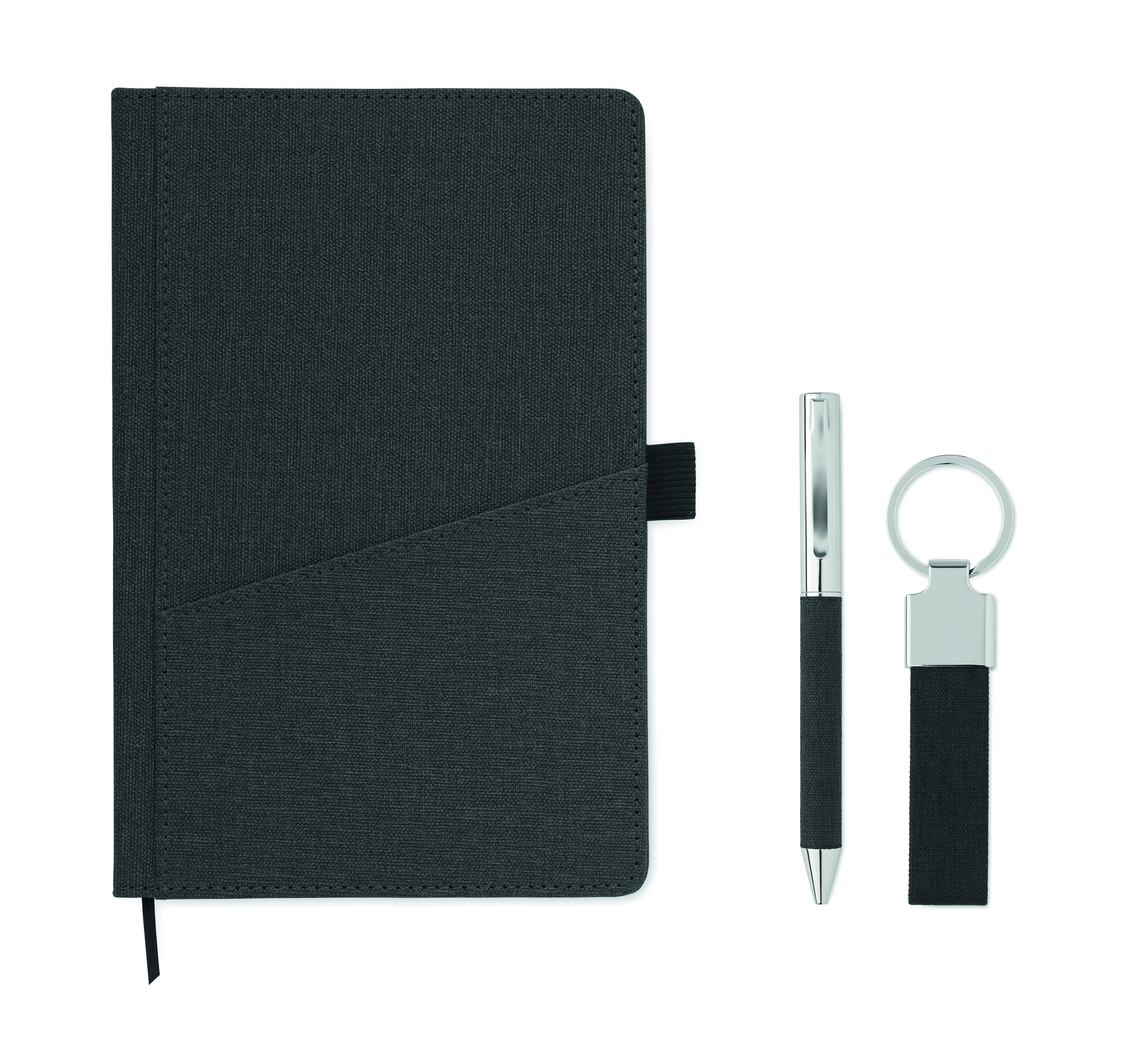 Geschenkset SCRIBI 4 - 3-teilig mit Metall-Kugelschreiber & Notizbuch