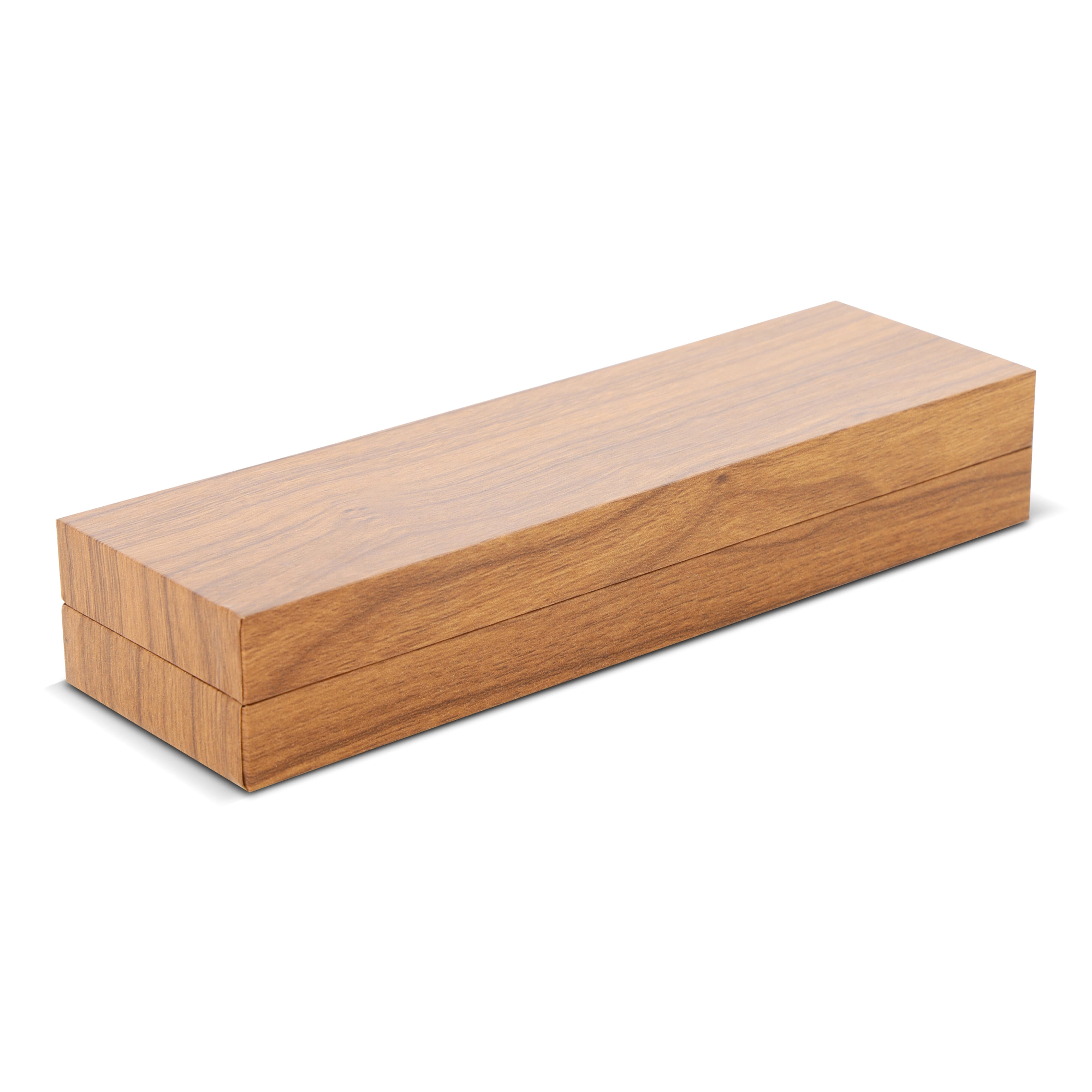 Schreibset Kugelschreiber & Tintenroller Metall/Holz, Geschenkbox