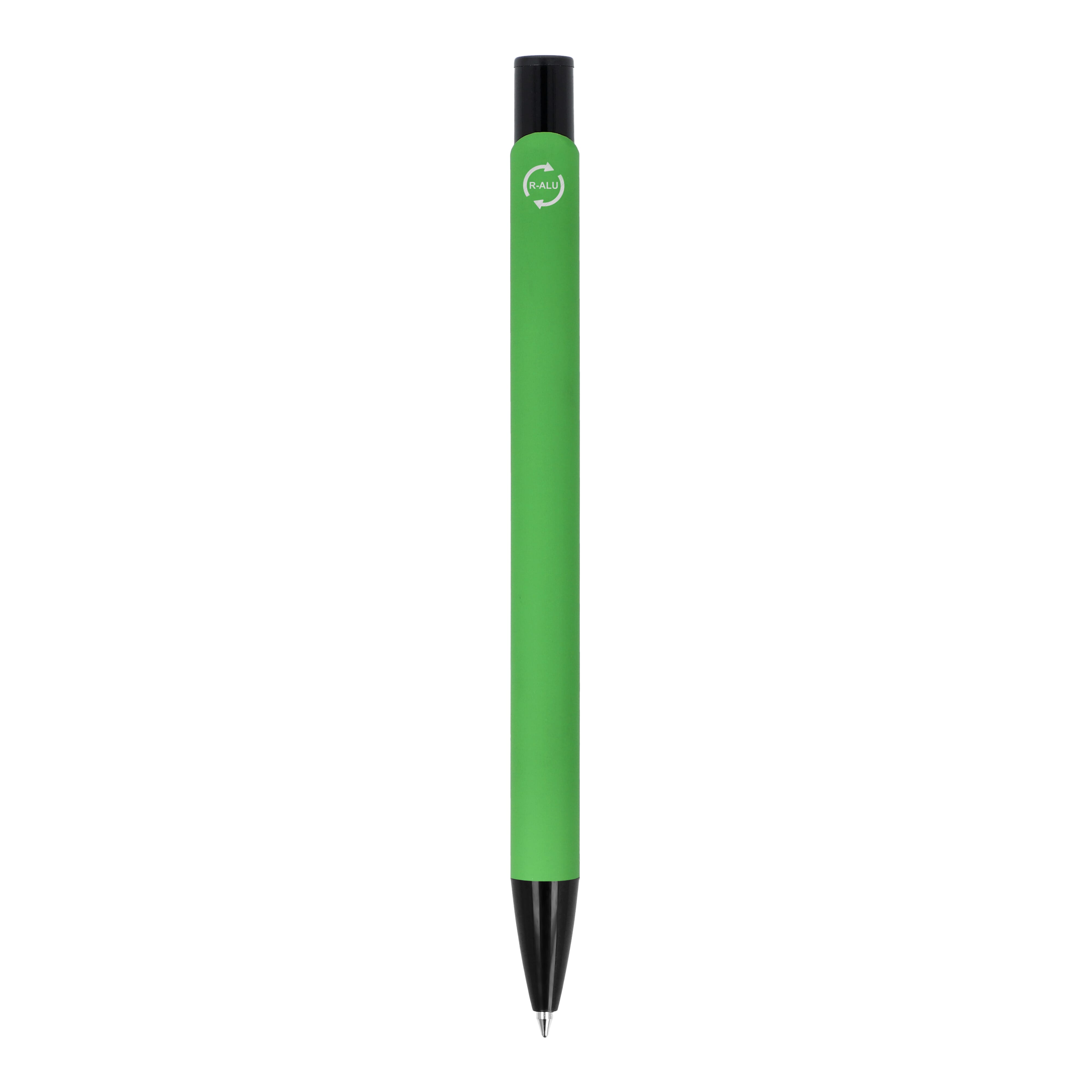 Kugelschreiber Alicante Soft-Touch, Recycling-Aluminium, blaue Tinte