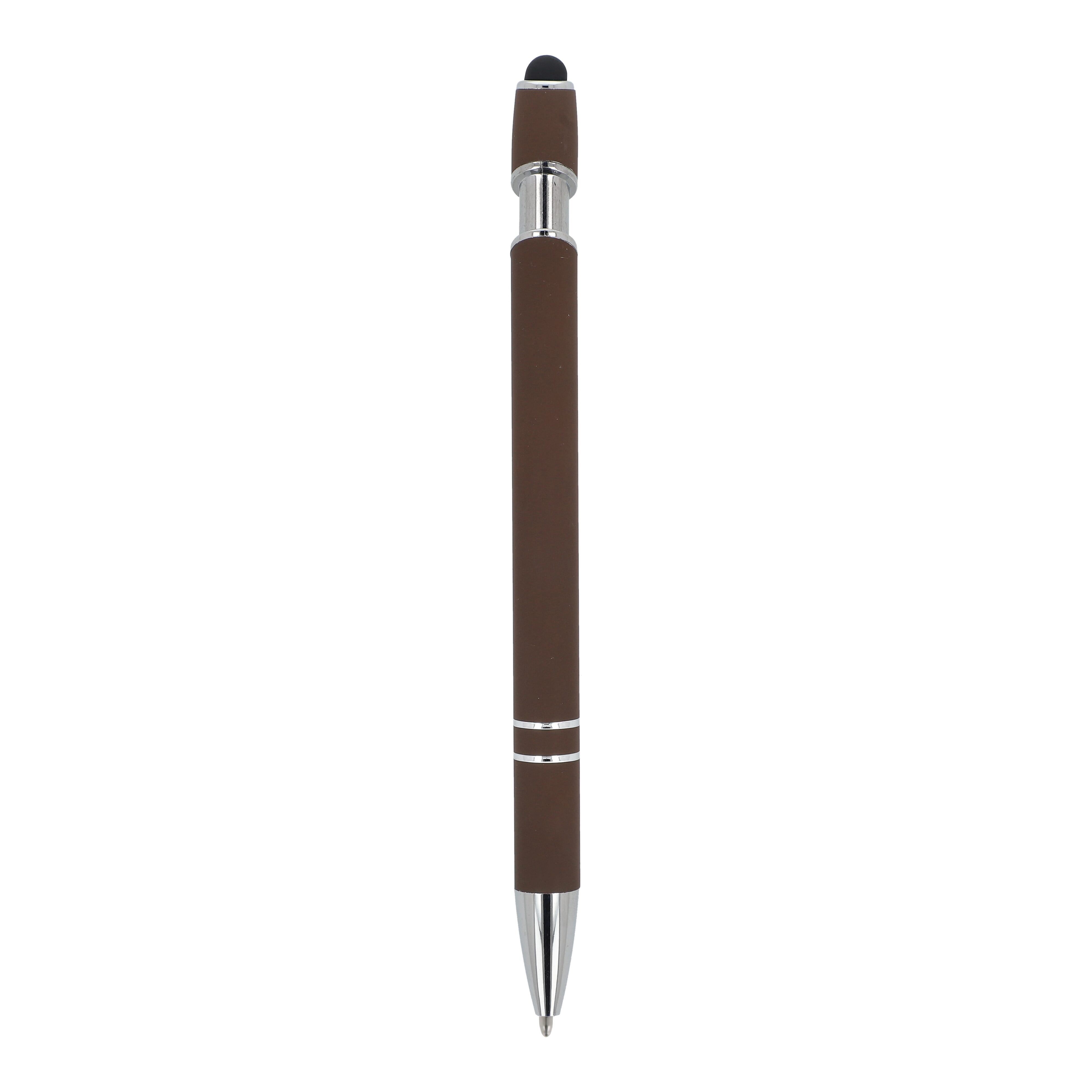 Kugelschreiber Paris Metall Soft Touch - Aluminium mit Stylus, bedruckbar