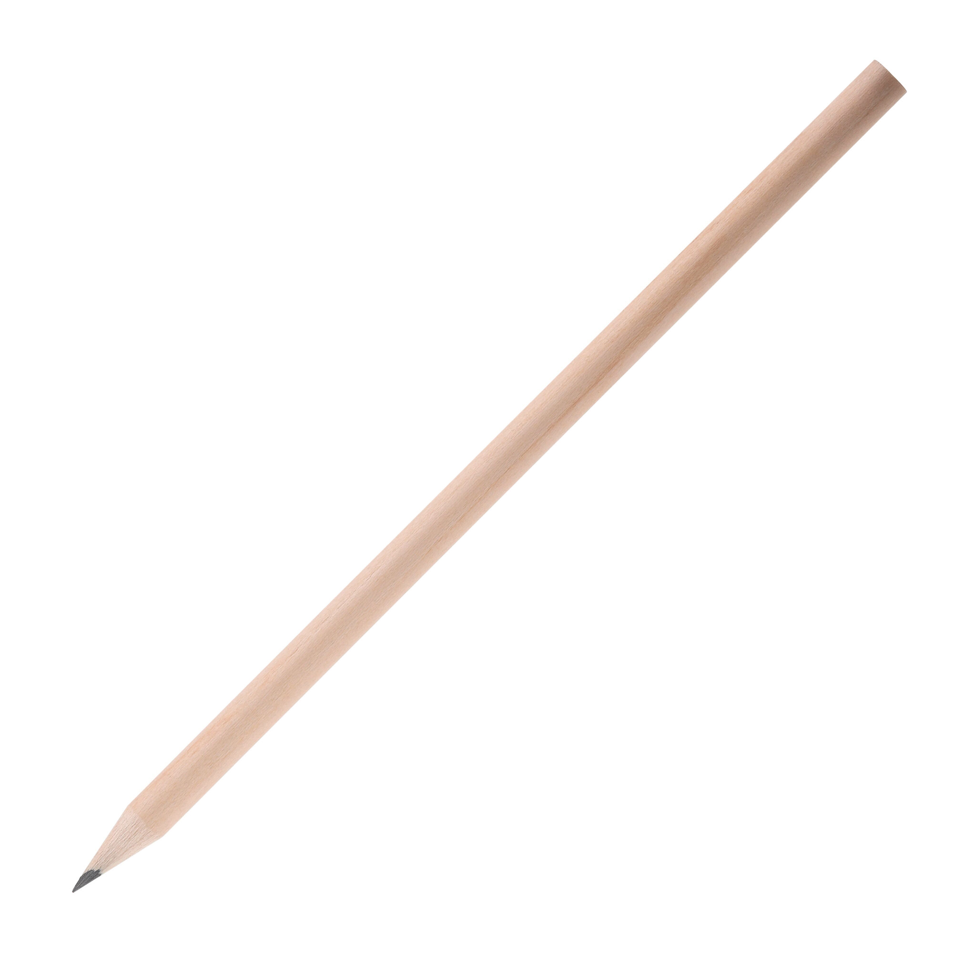 Bleistift Natur HB rund, FSC-Holz, gespitzt – Werbeartikel bedruckbar