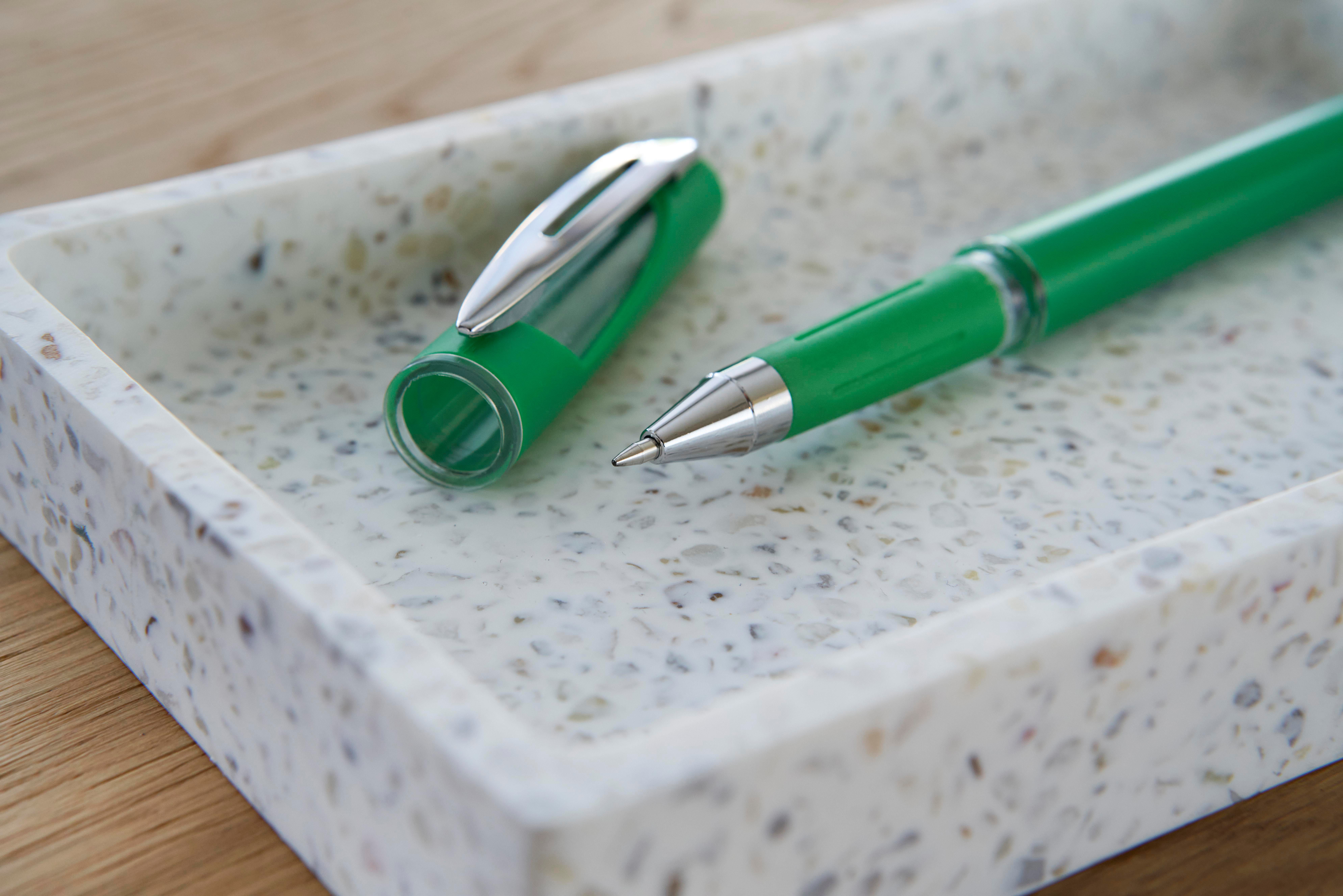 Gel-Tintenschreiber Karin aus ABS – Werbeartikel mit Metallclip