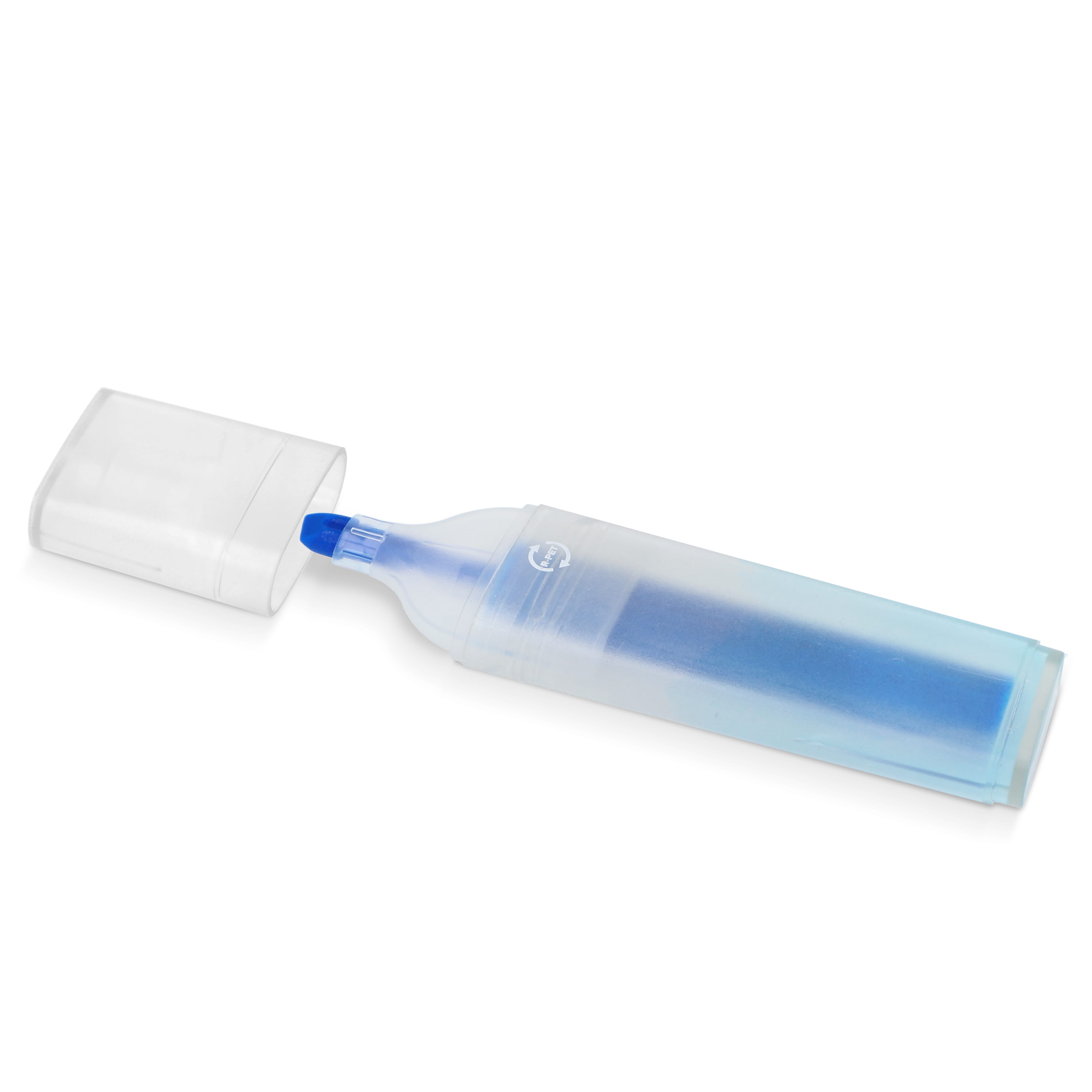 R-PET Textmarker bedruckbar - Leuchtmarker mit Schrägspitze, Werbeartikel