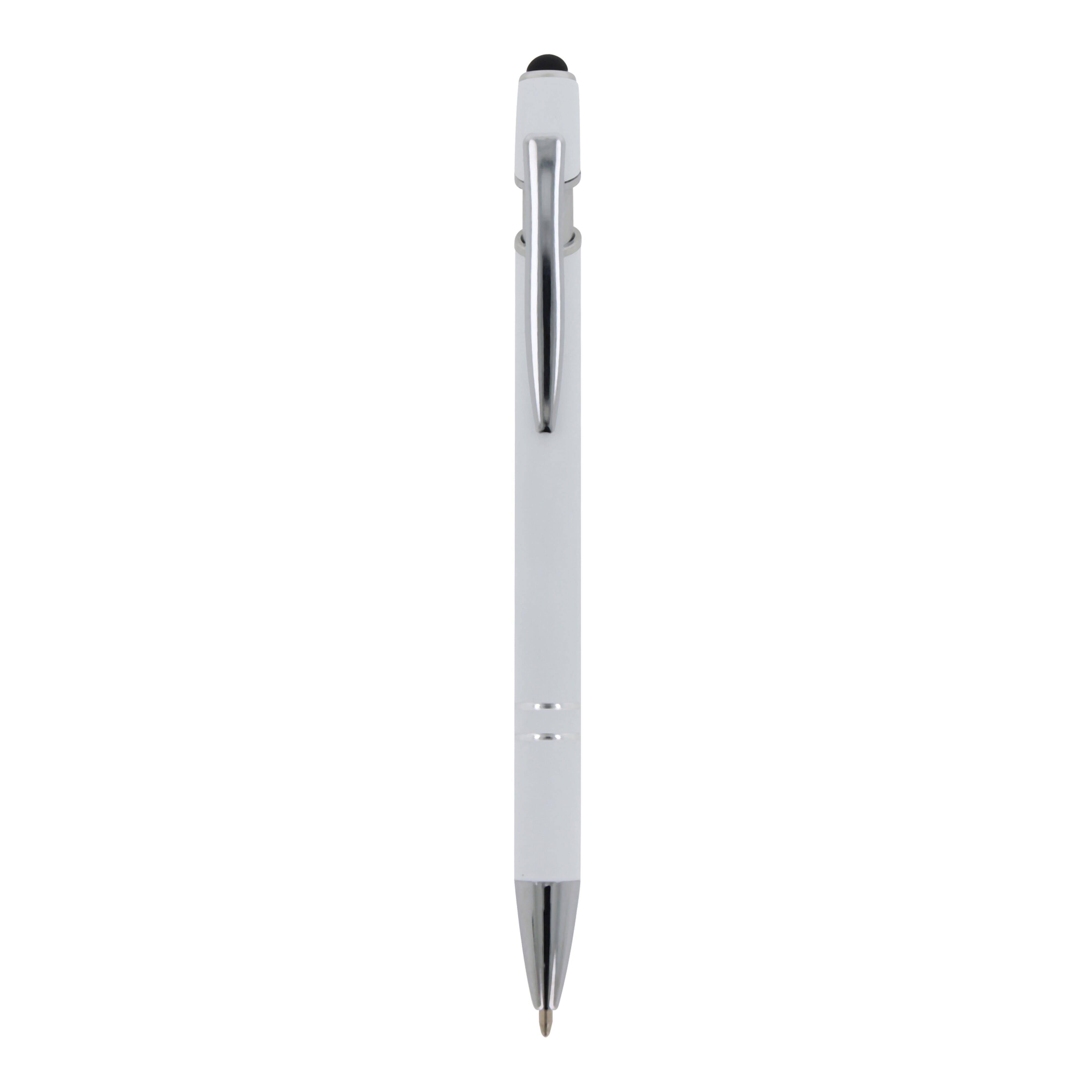 Kugelschreiber Paris Metall Soft Touch - Aluminium mit Stylus, bedruckbar