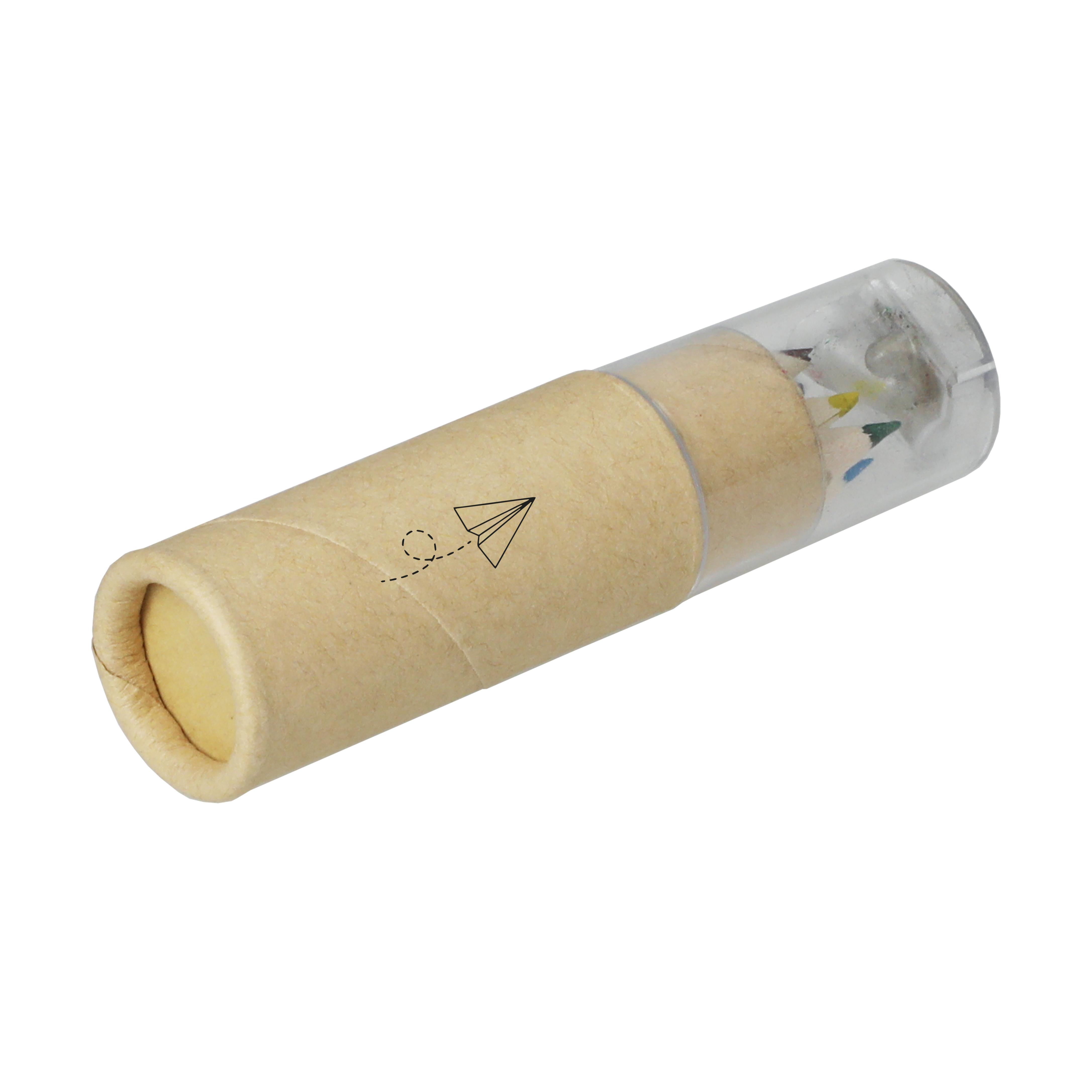 Buntstifte-Set Sharpener 6er Holz mit Spitzer - Werbeartikel bedruckbar