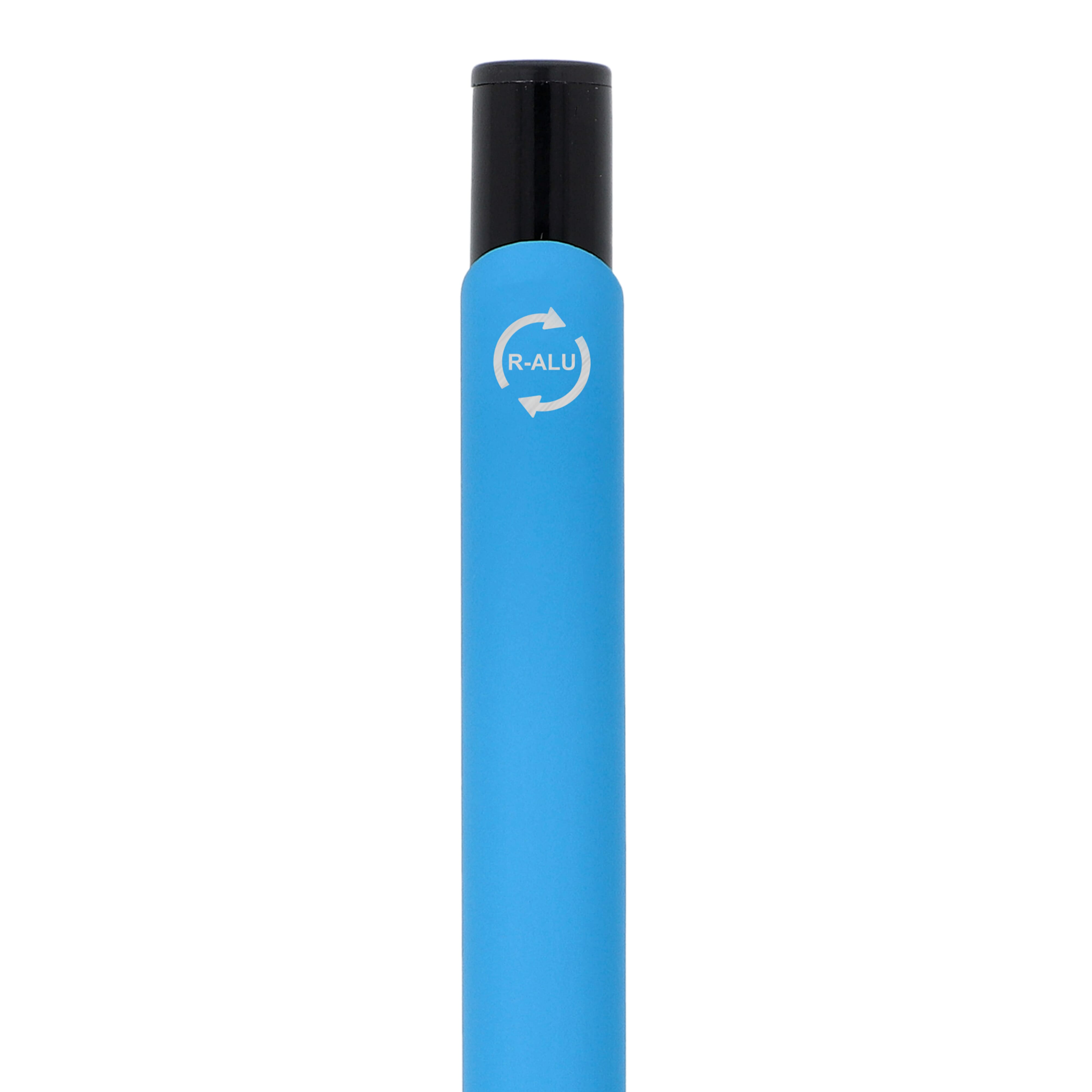 Kugelschreiber Alicante Soft-Touch, Recycling-Aluminium, blaue Tinte