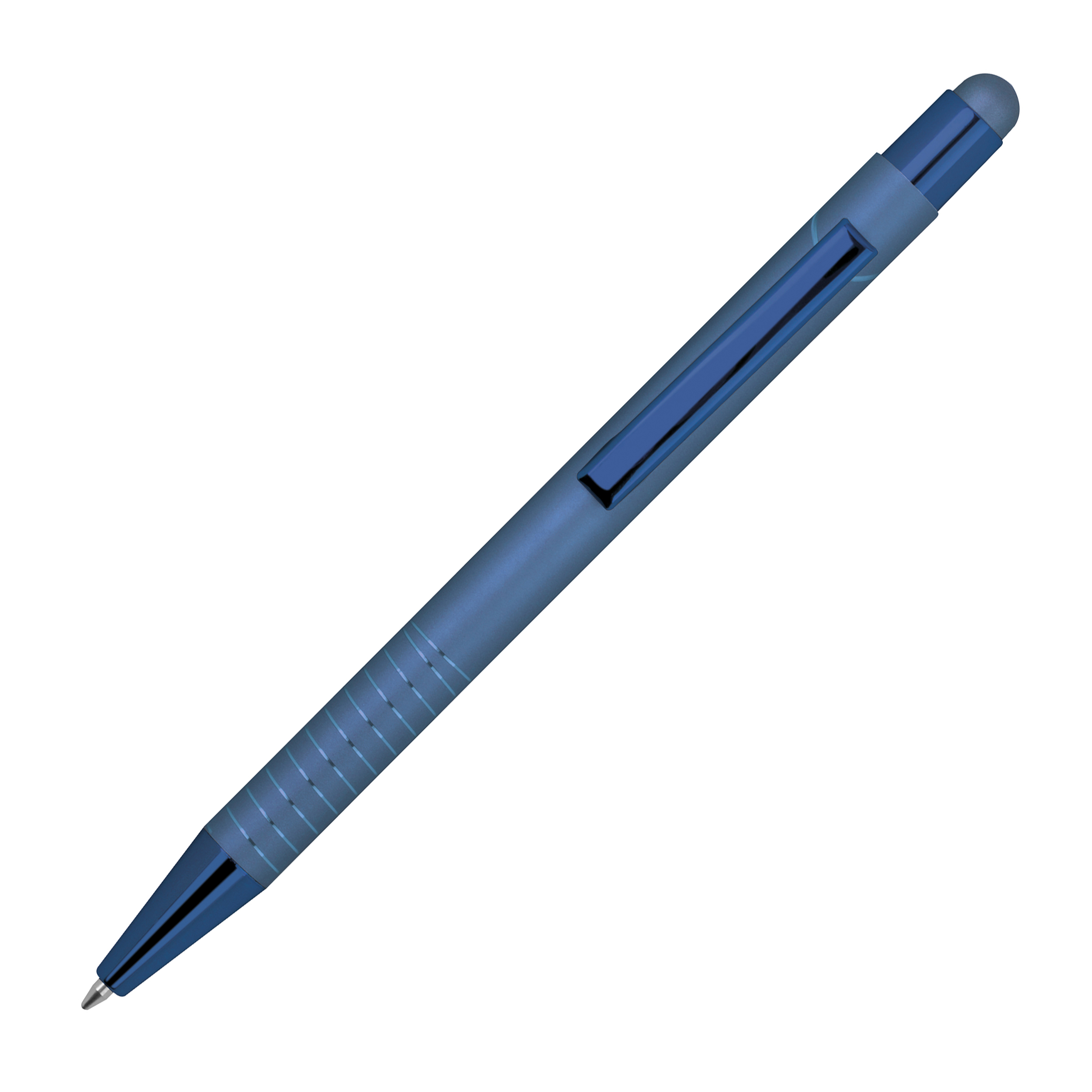 Kugelschreiber ANGELO mit Touch Pen, Metall – Werbeartikel bedruckbar