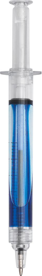 Kugelschreiber INJECTION – Spritzen-Form, Kunststoff, bedruckbar als Werbeartikel