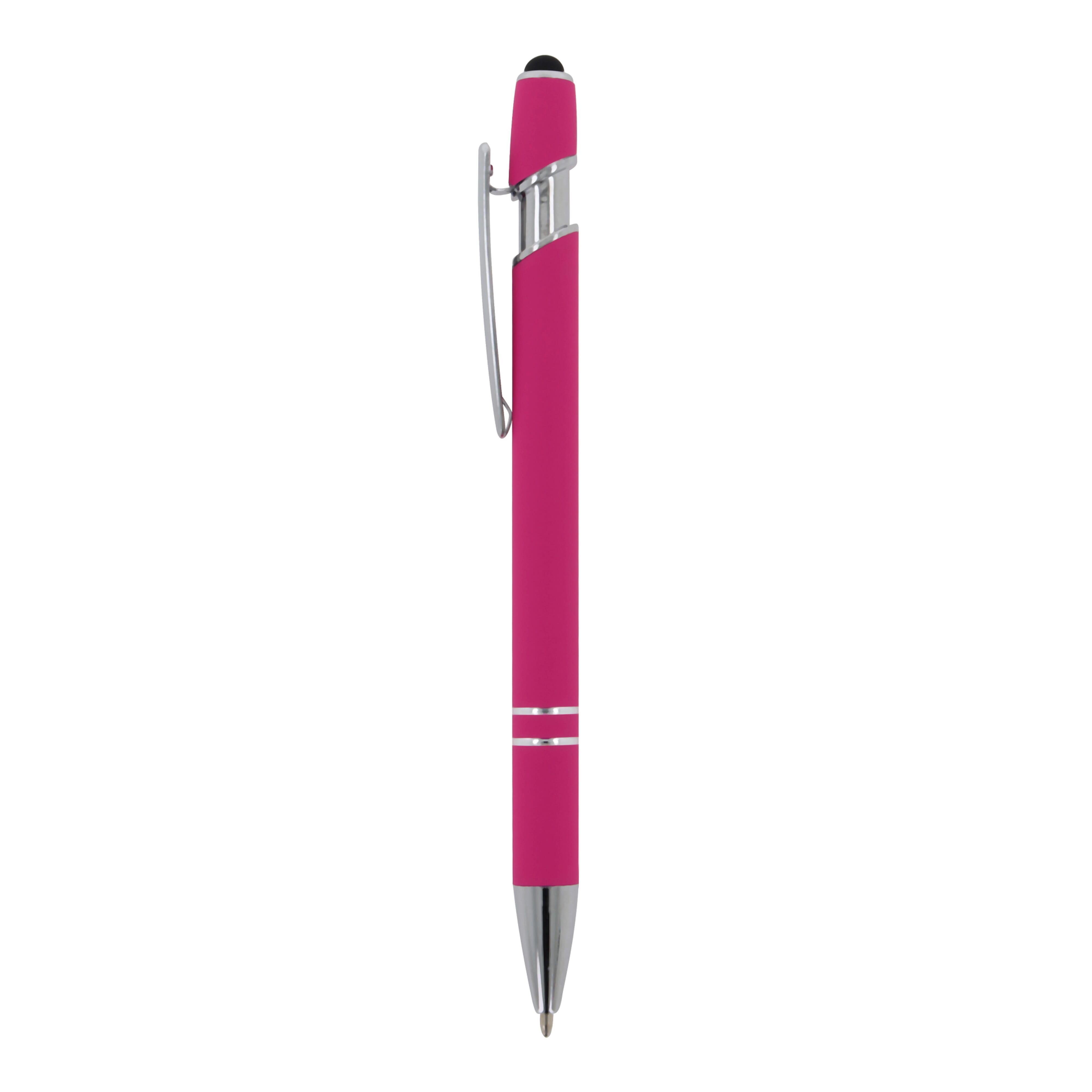 Kugelschreiber Paris Metall Soft Touch - Aluminium mit Stylus, bedruckbar