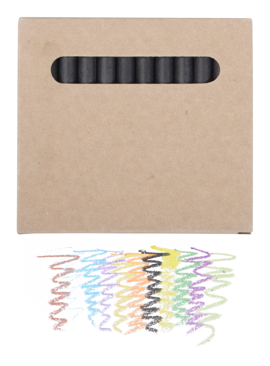 Wachsmalstift-Set Lola 12-tlg. – bedruckbare Malstifte als Werbeartikel