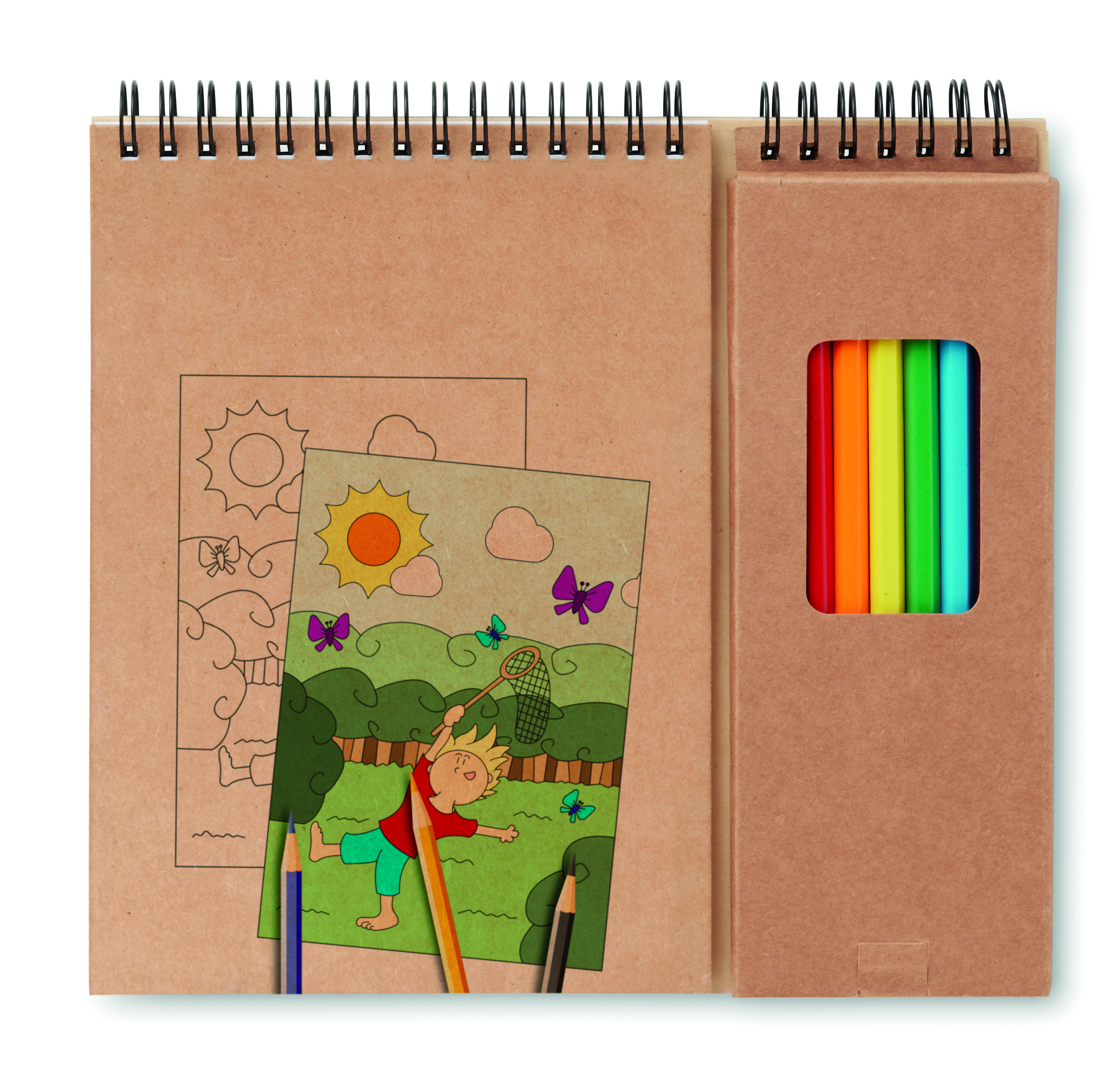 Malset COLOPAD mit 8 Buntstiften – Werbeartikel bedruckbar