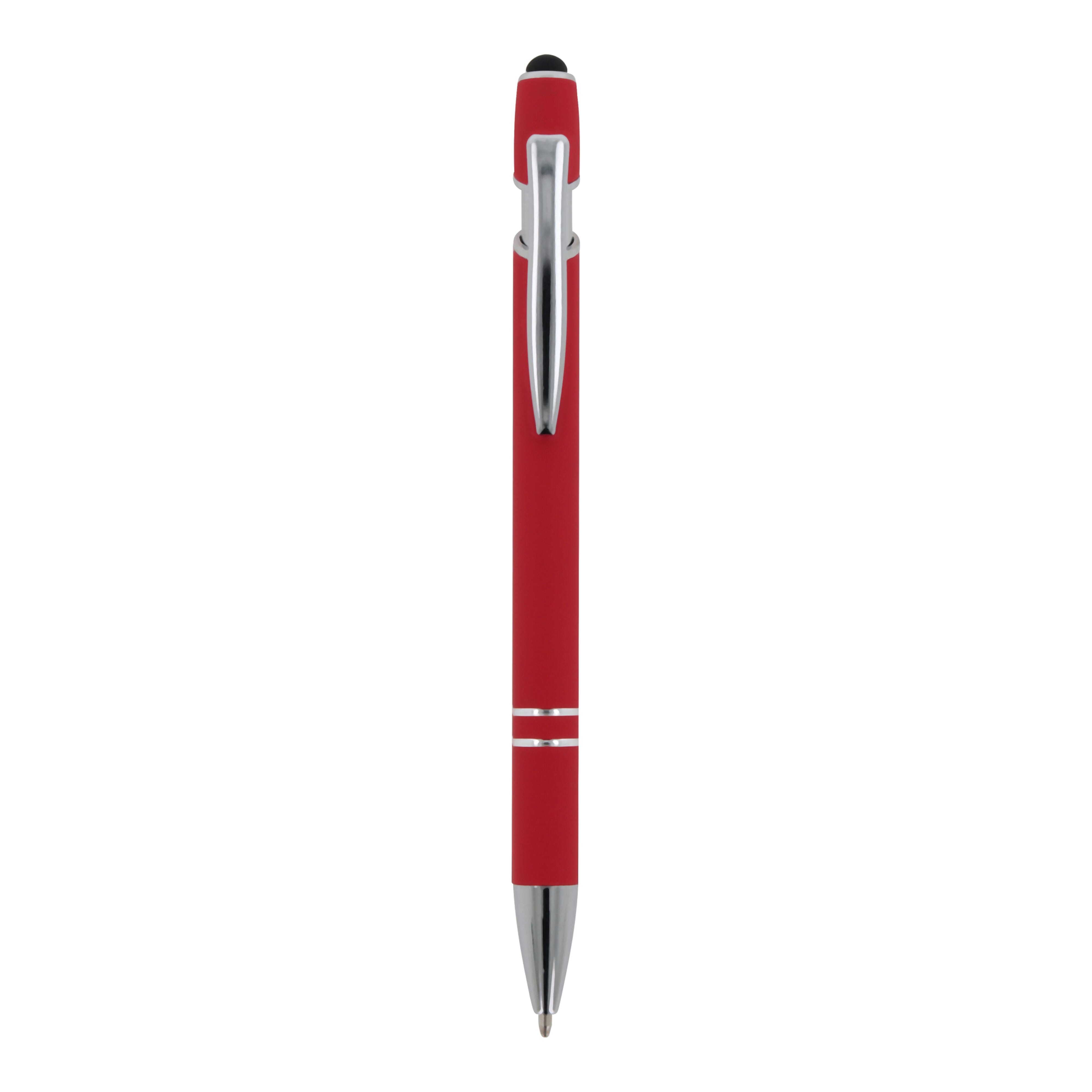 Kugelschreiber Paris Metall Soft Touch - Aluminium mit Stylus, bedruckbar