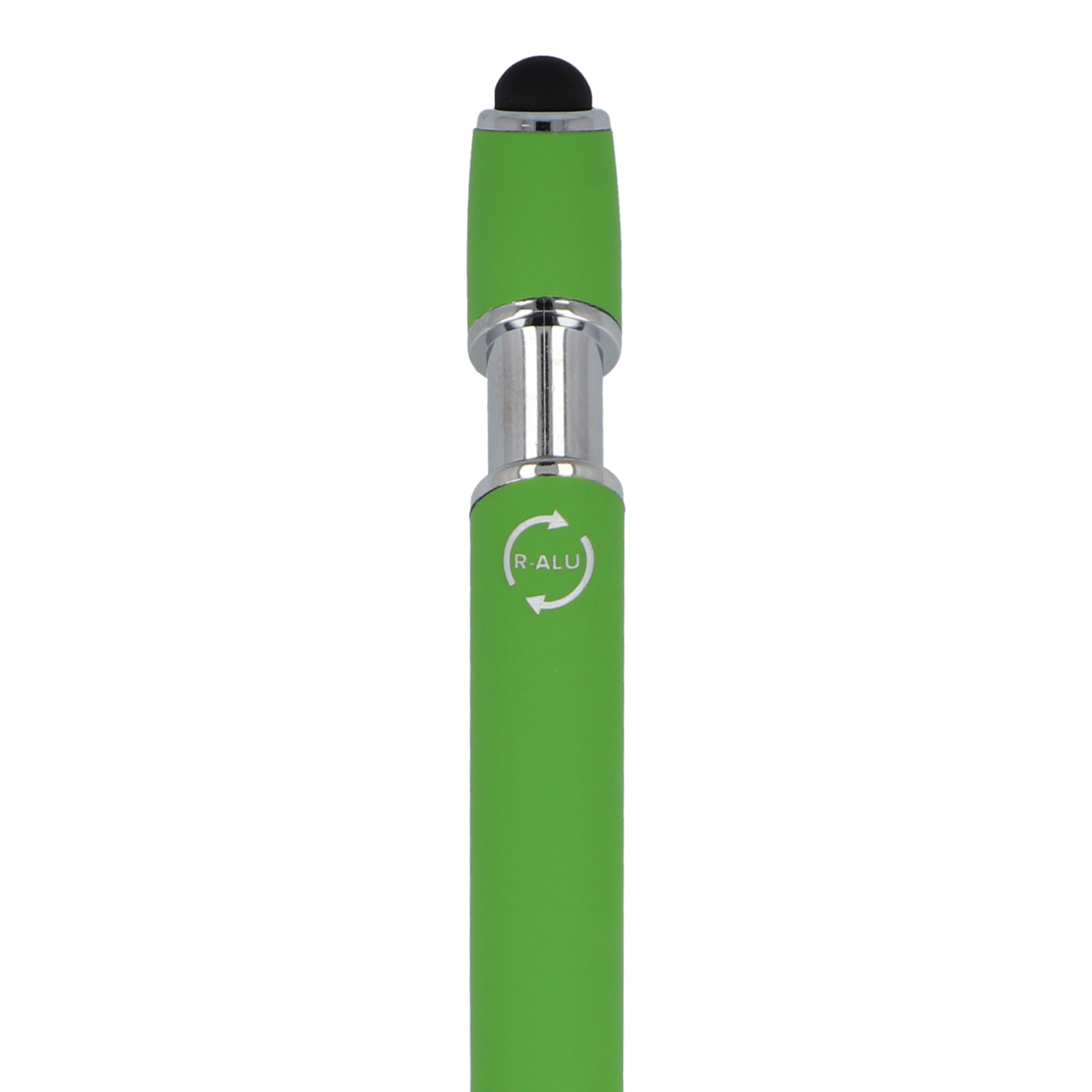 Kugelschreiber Paris Soft Touch aus recyceltem Aluminium, bedruckbar