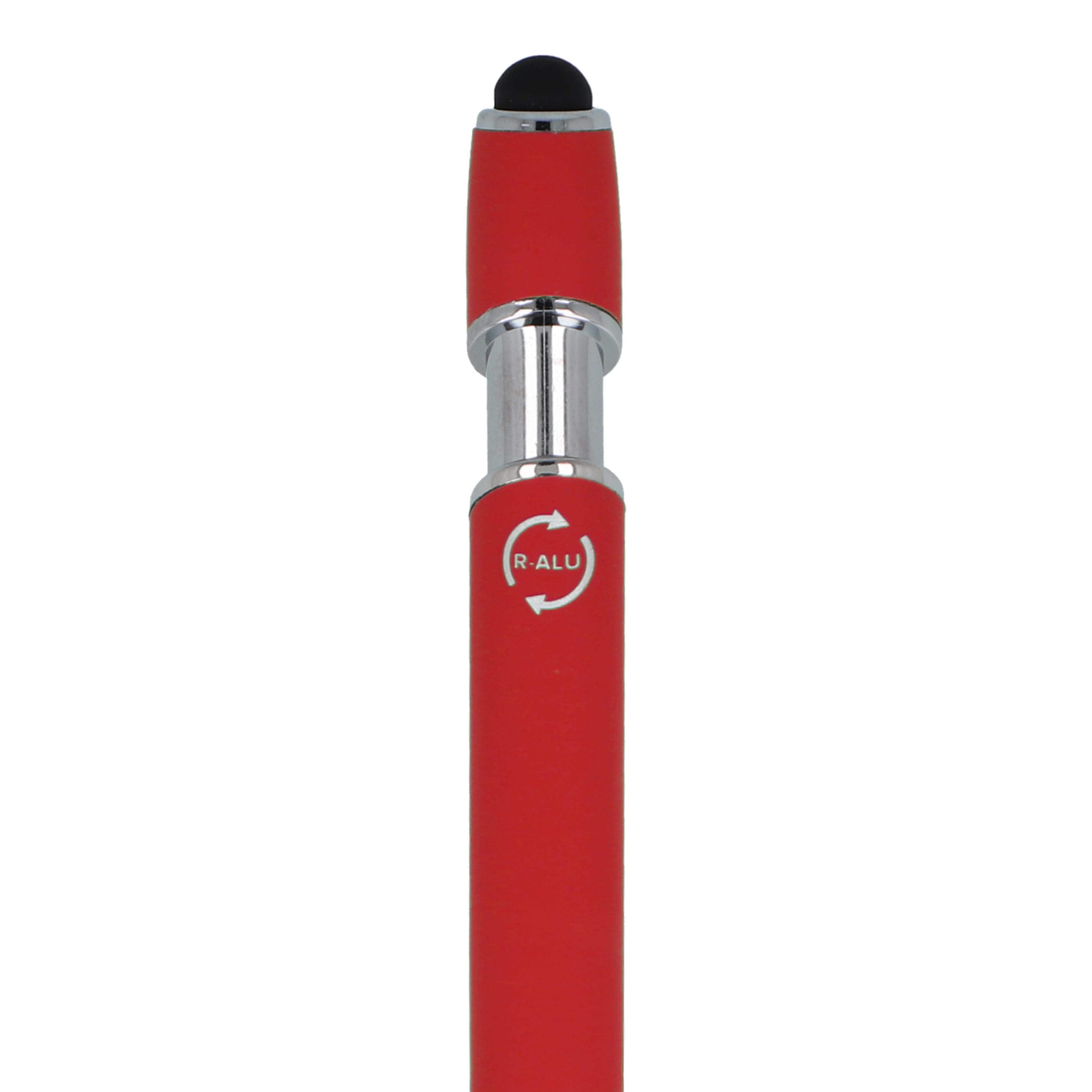 Kugelschreiber Paris Soft Touch aus recyceltem Aluminium, bedruckbar