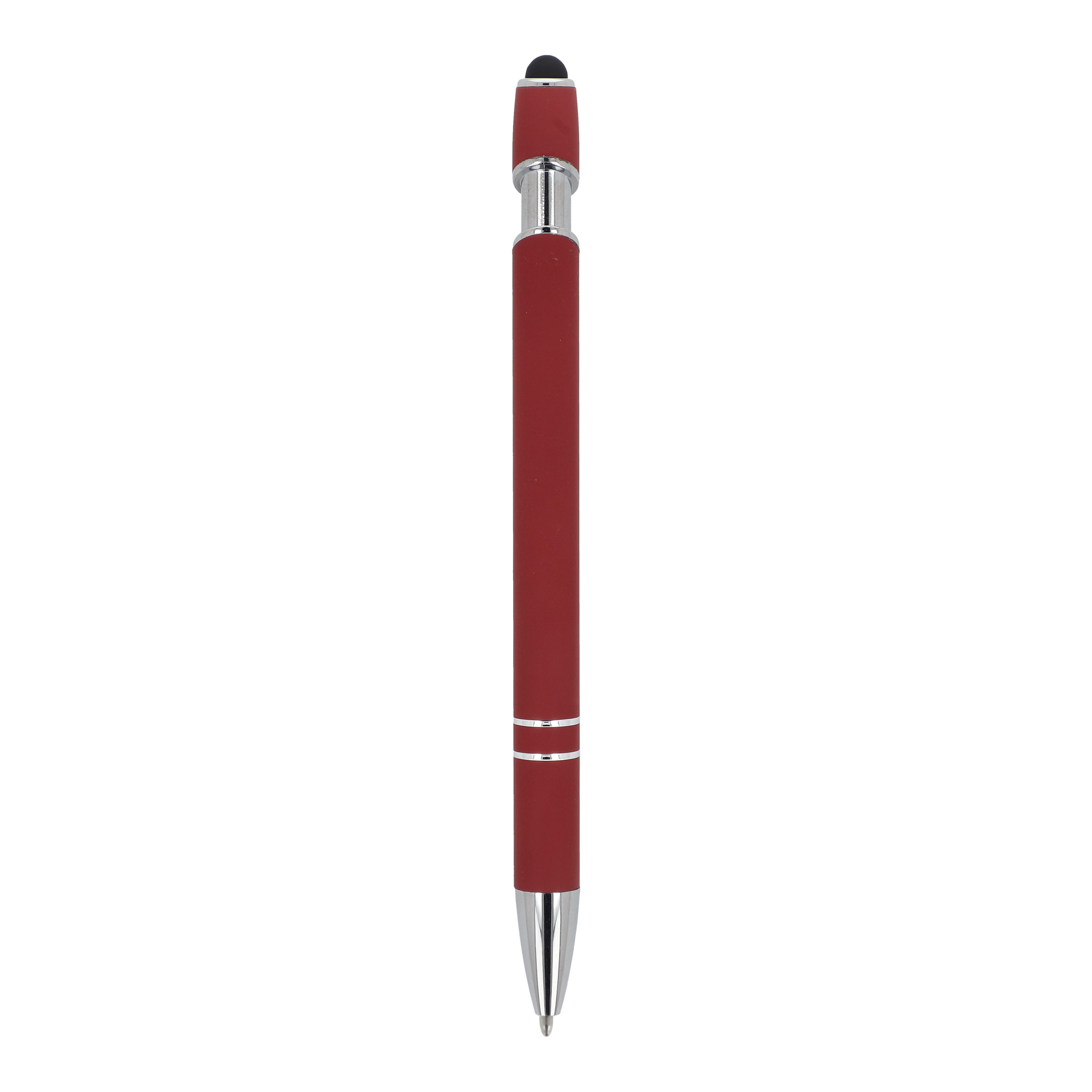 Kugelschreiber Paris Metall Soft Touch - Aluminium mit Stylus, bedruckbar
