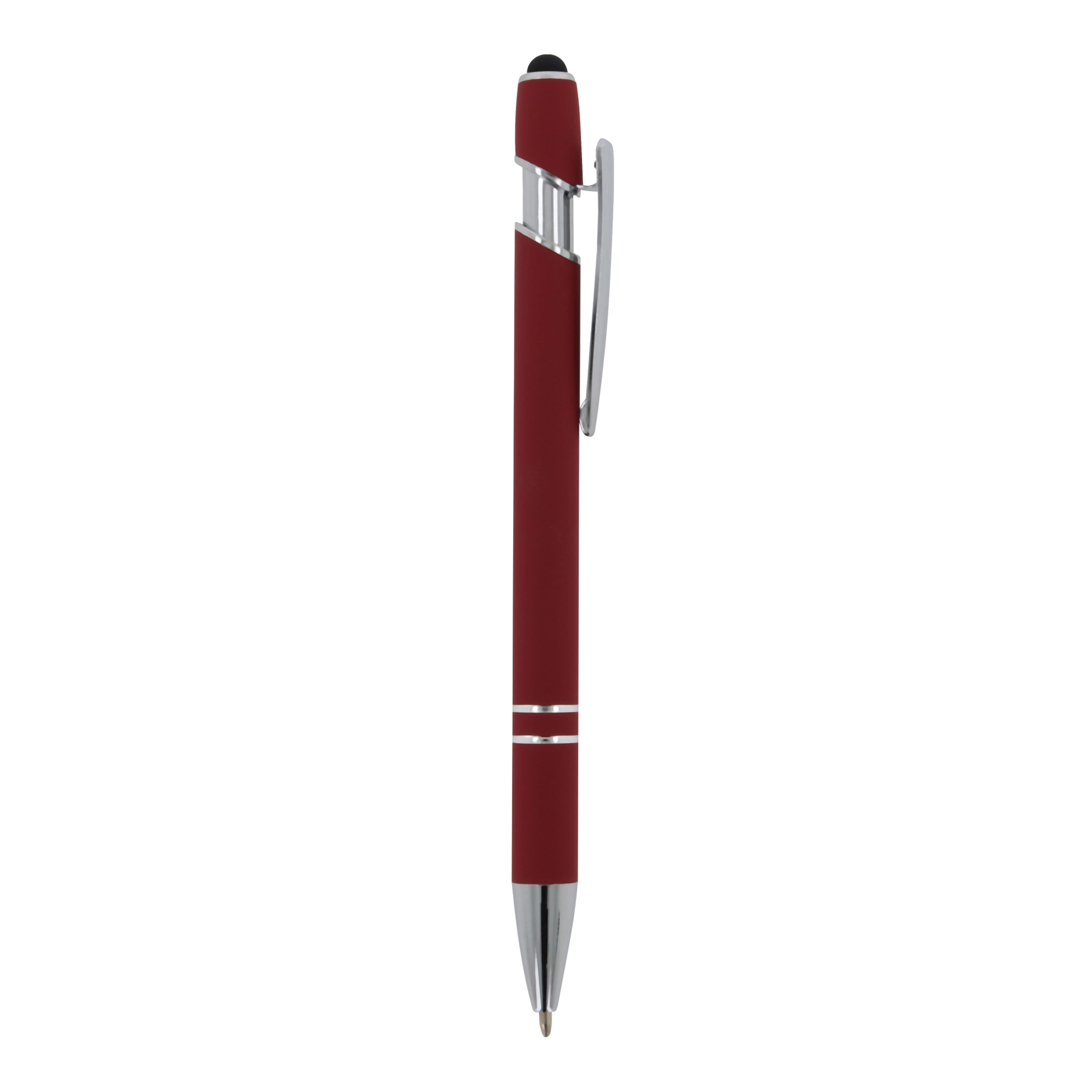 Kugelschreiber Paris Metall Soft Touch - Aluminium mit Stylus, bedruckbar