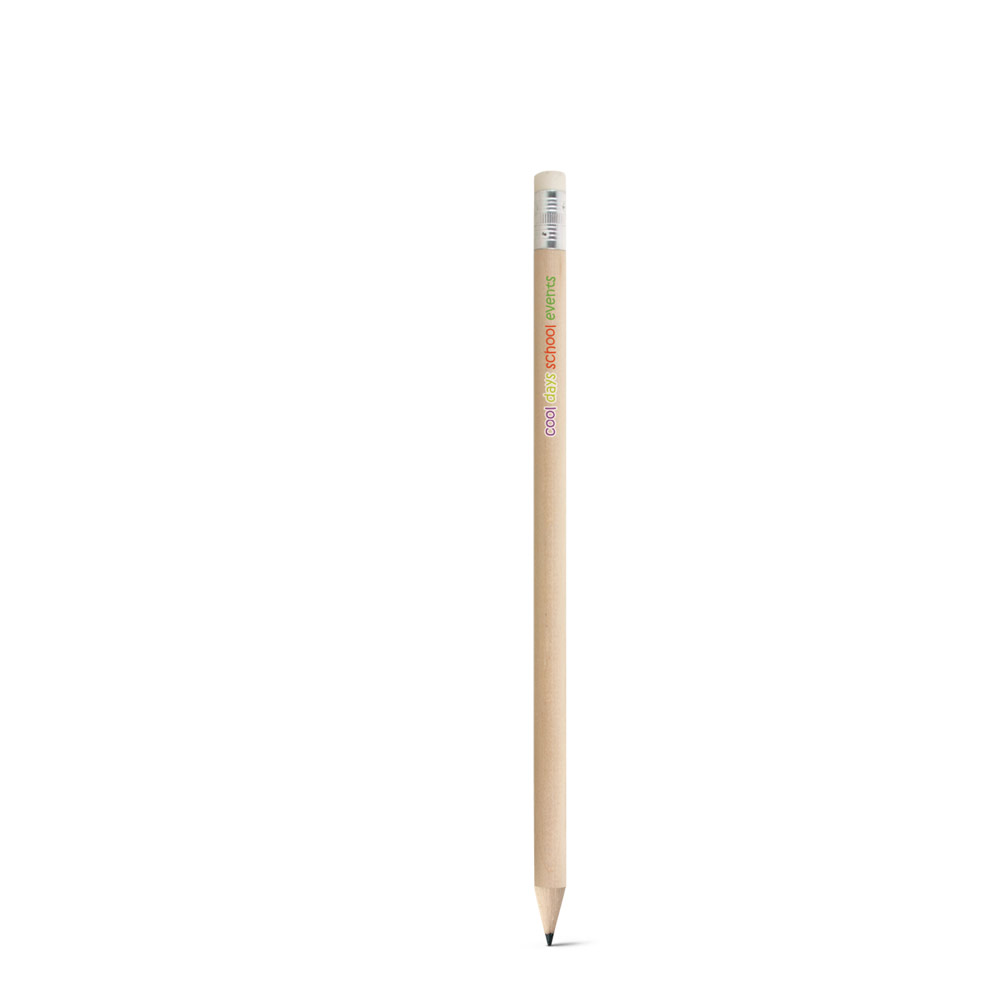 CORNWELL Bleistift HB mit Radiergummi, Holz - Werbeartikel bedruckbar