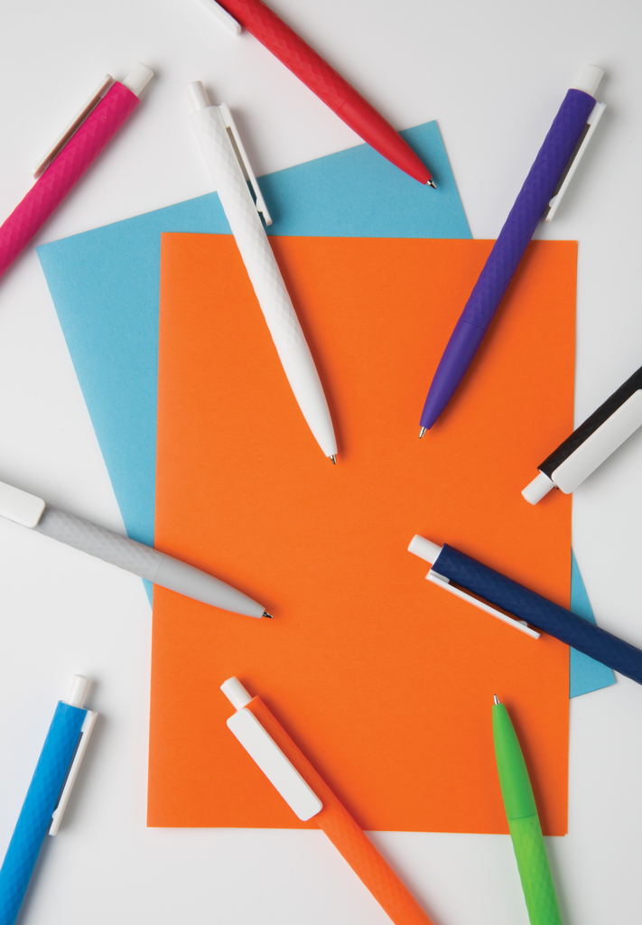X3-Kugelschreiber aus recyceltem ABS – Werbeartikel mit Smooth-Touch