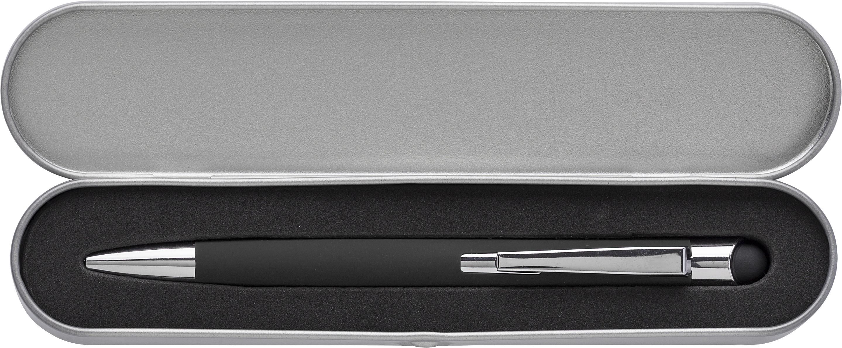 Rollerball Thea aus Aluminium - Werbeartikel Tintenroller mit Touchpen