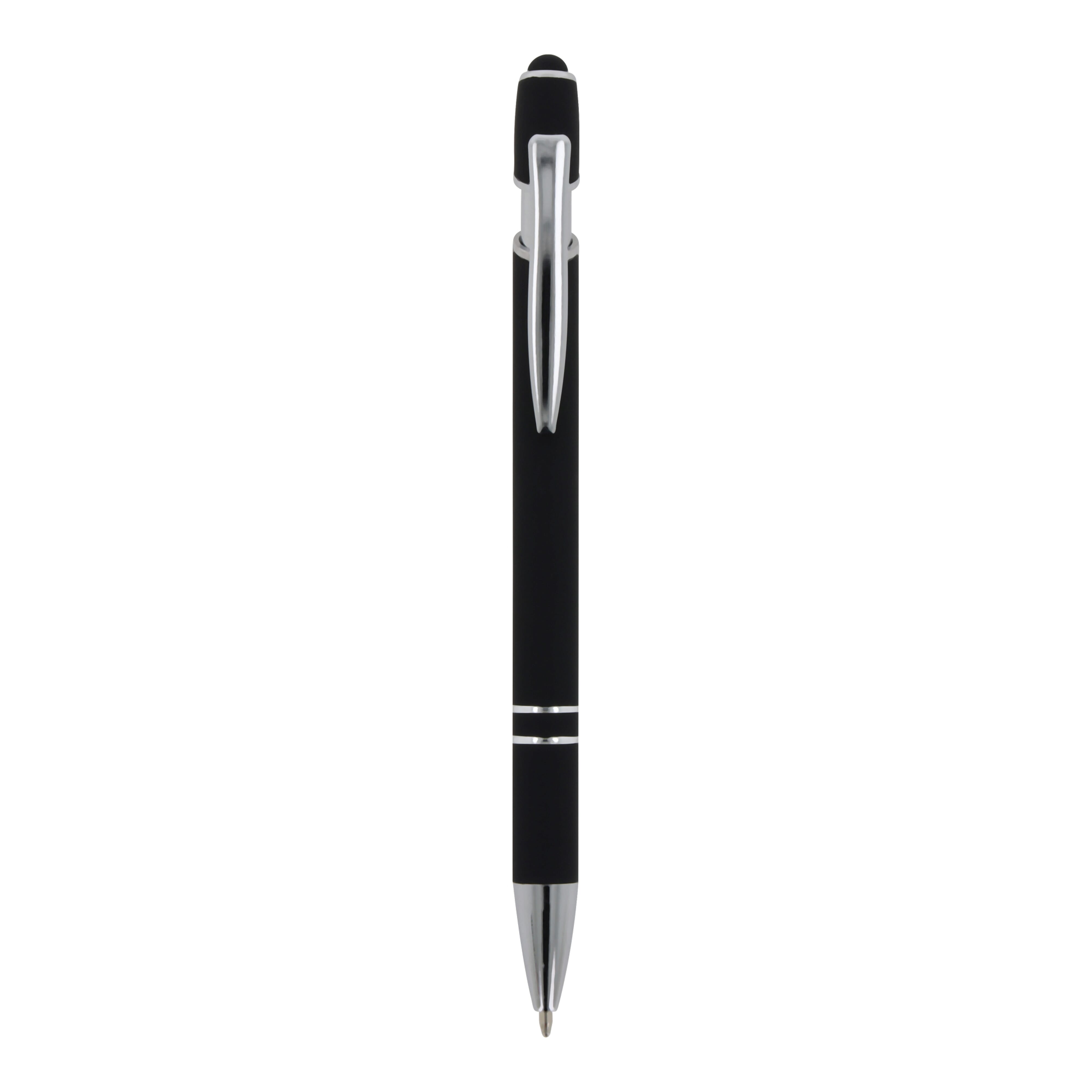 Kugelschreiber Paris Metall Soft Touch - Aluminium mit Stylus, bedruckbar