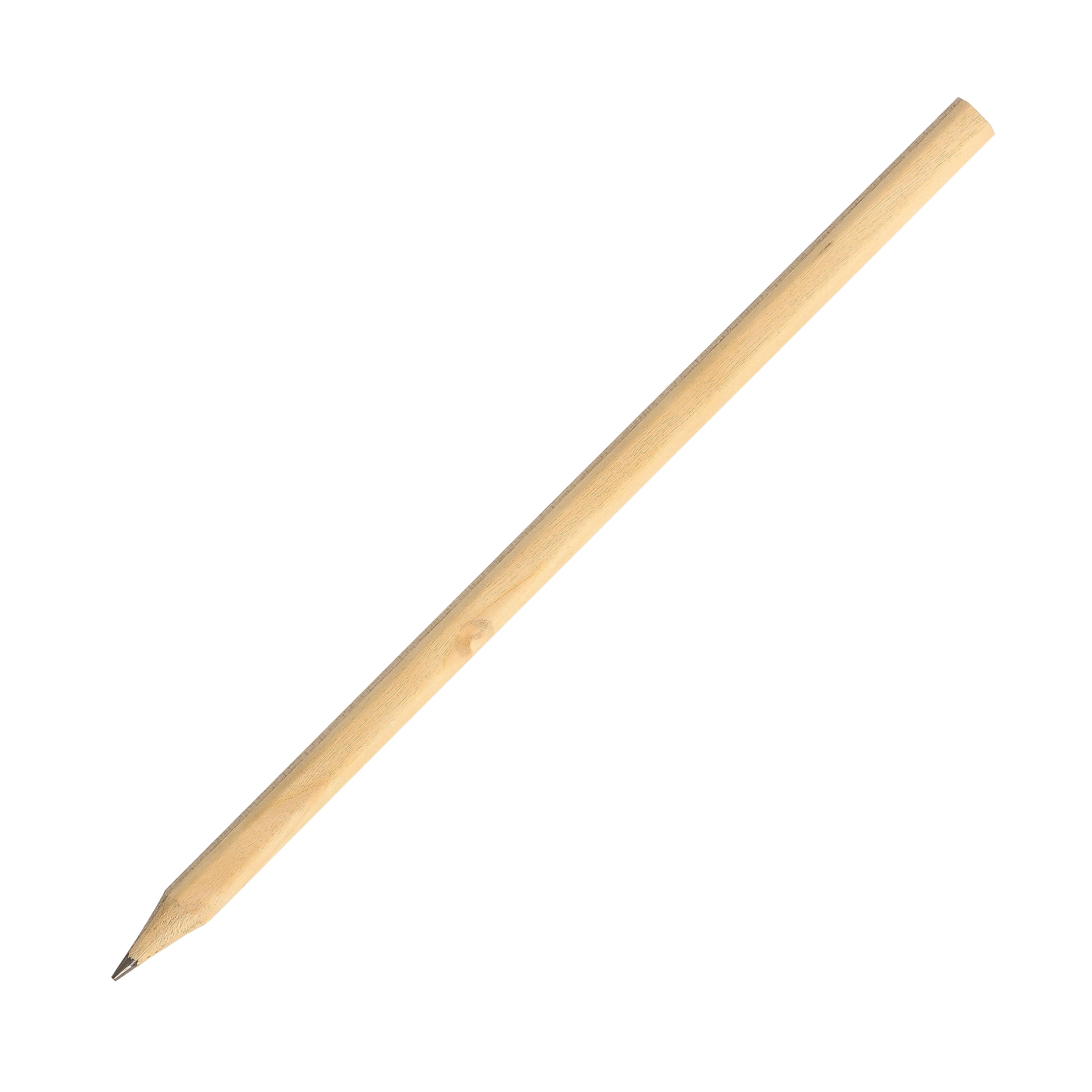 Bleistift "Nature" lang aus Holz, HB - bedruckbar als Werbeartikel