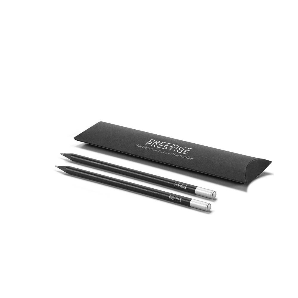 BRENTANO Bleistiftset Werbeartikel – 2 Bleistifte Lindenholz, HB, gespitzt