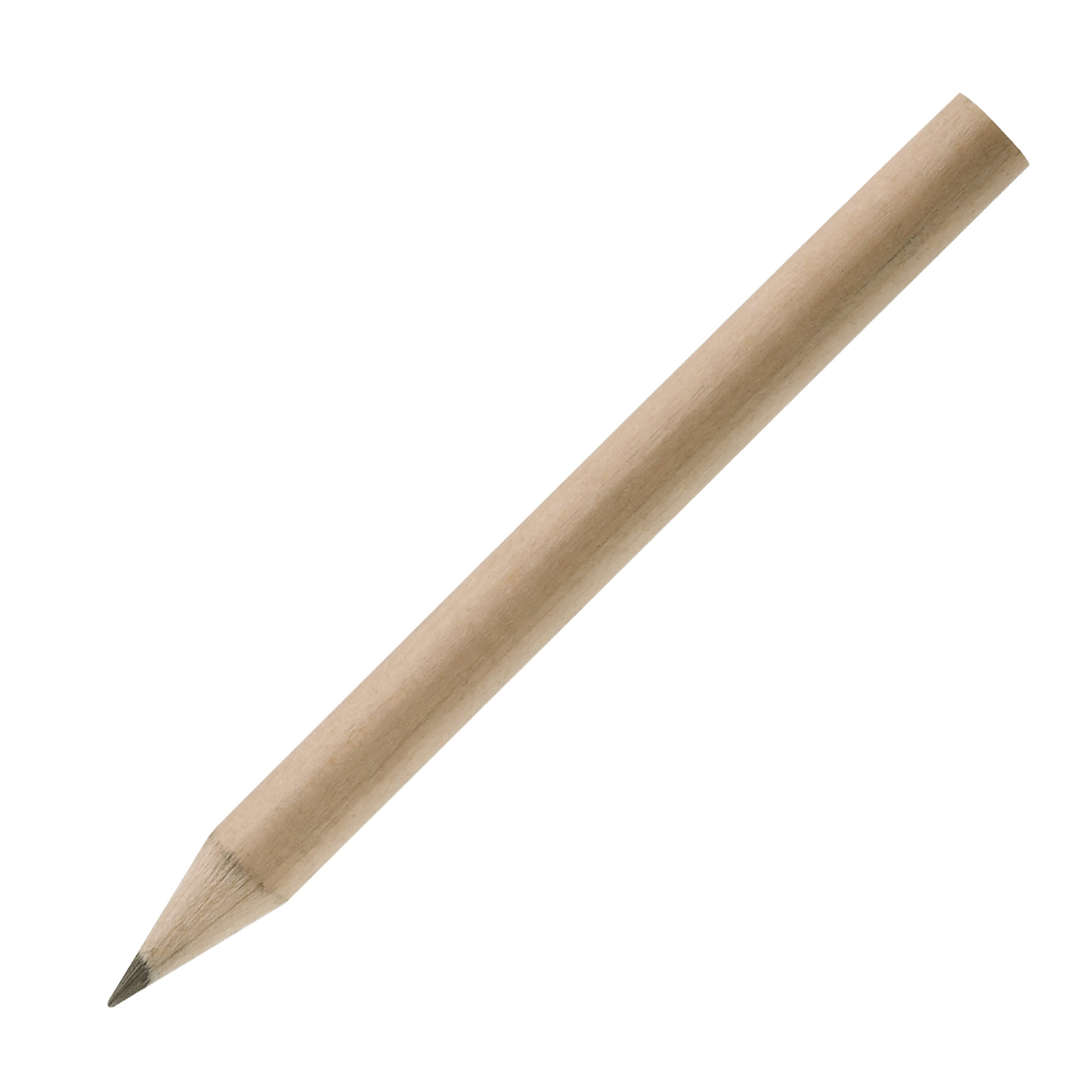 Minibleistift aus Holz – gespitzt, bedruckbar als Werbeartikel