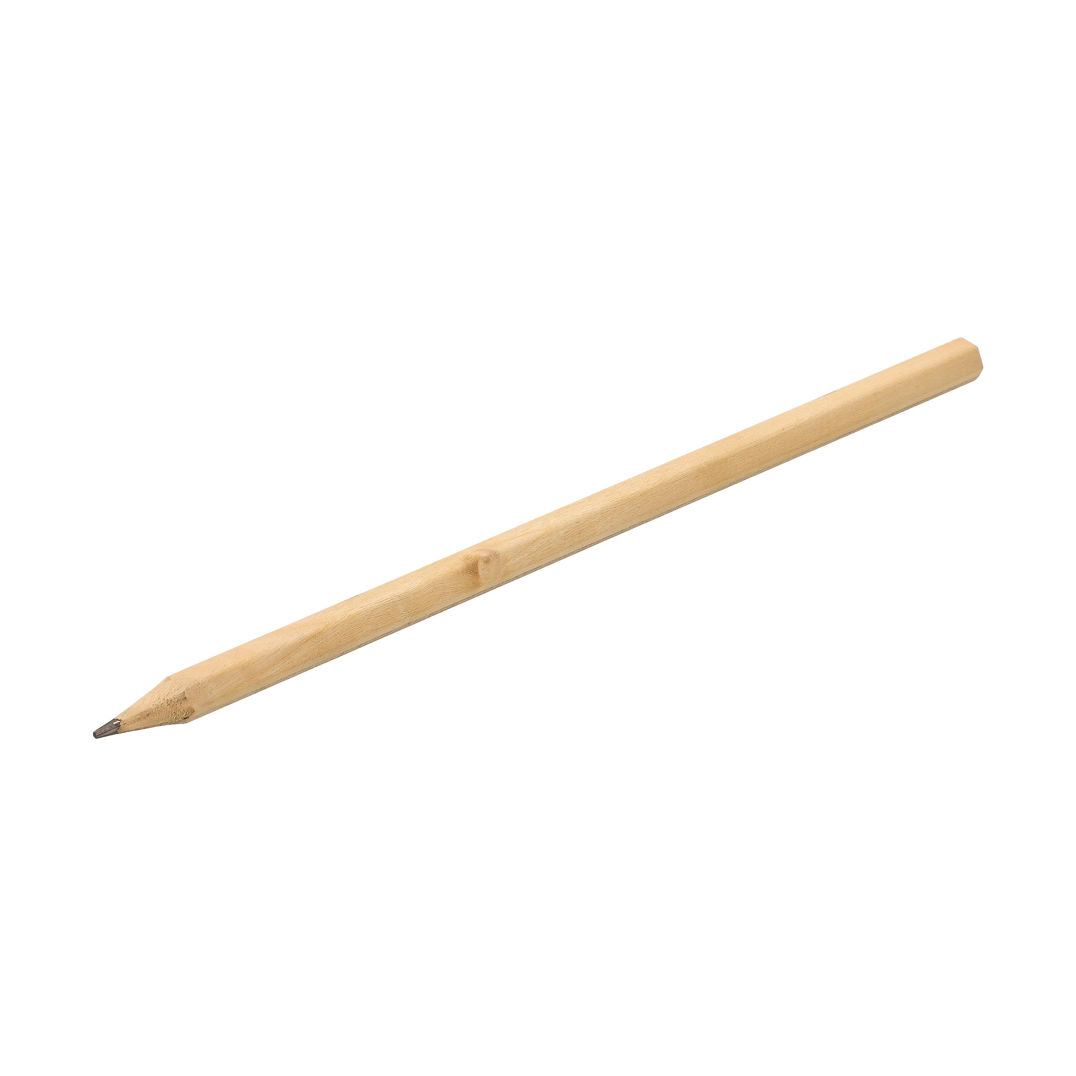 Bleistift "Nature" lang aus Holz, HB - bedruckbar als Werbeartikel