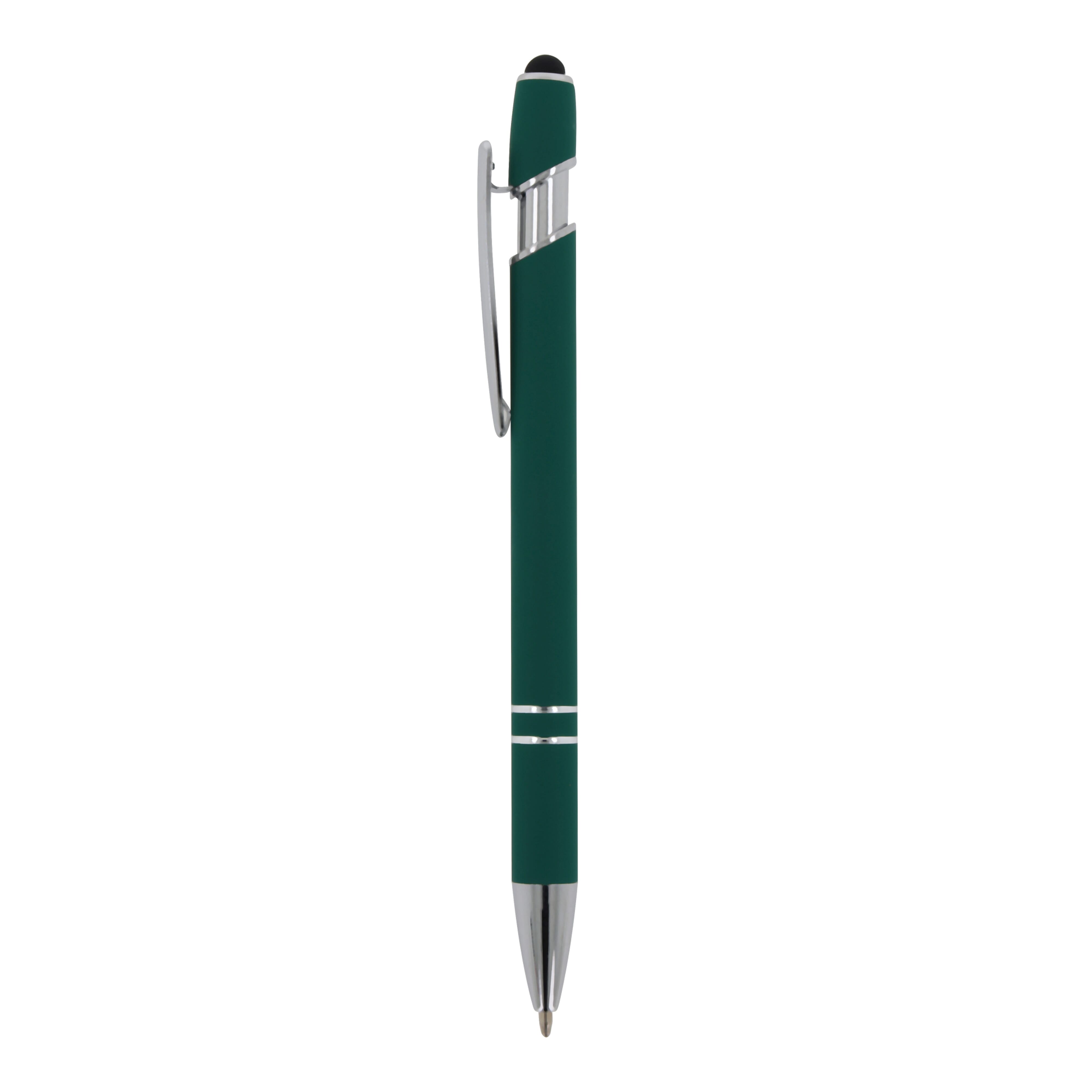 Kugelschreiber Paris Metall Soft Touch - Aluminium mit Stylus, bedruckbar