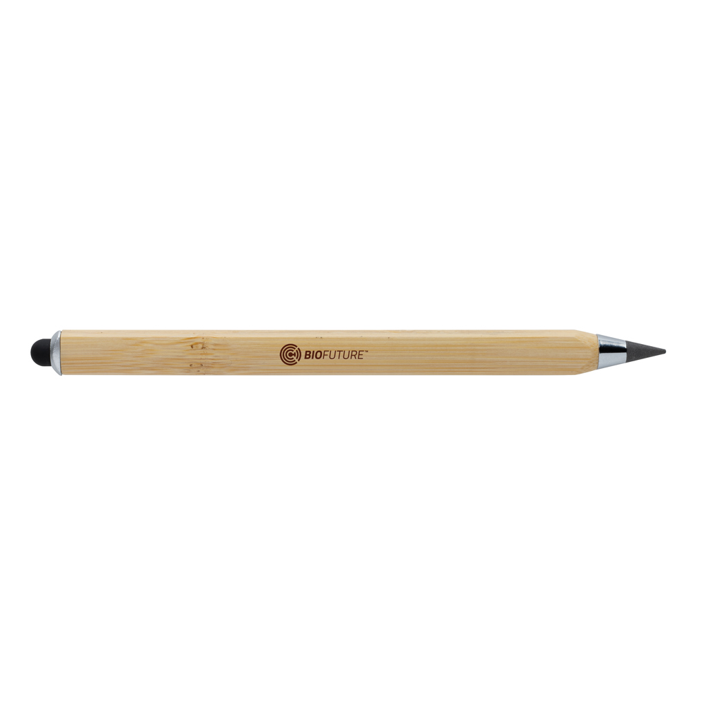 Infinity-Stift Eon aus FSC®-Bambus mit Touch-Tip – bedruckbar