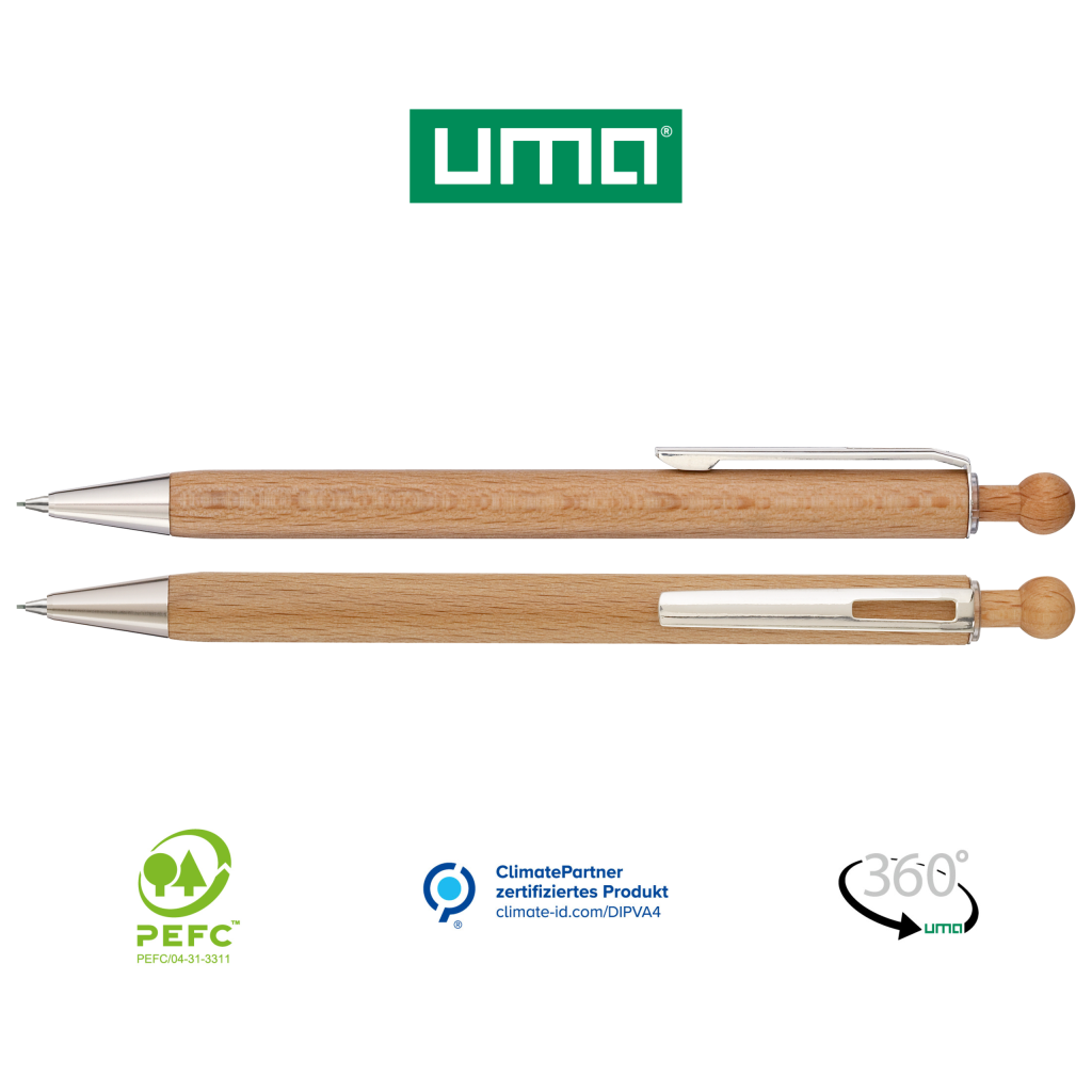 WOODY B Druckbleistift Holz 0,7 mm - bedruckbarer Werbeartikel
