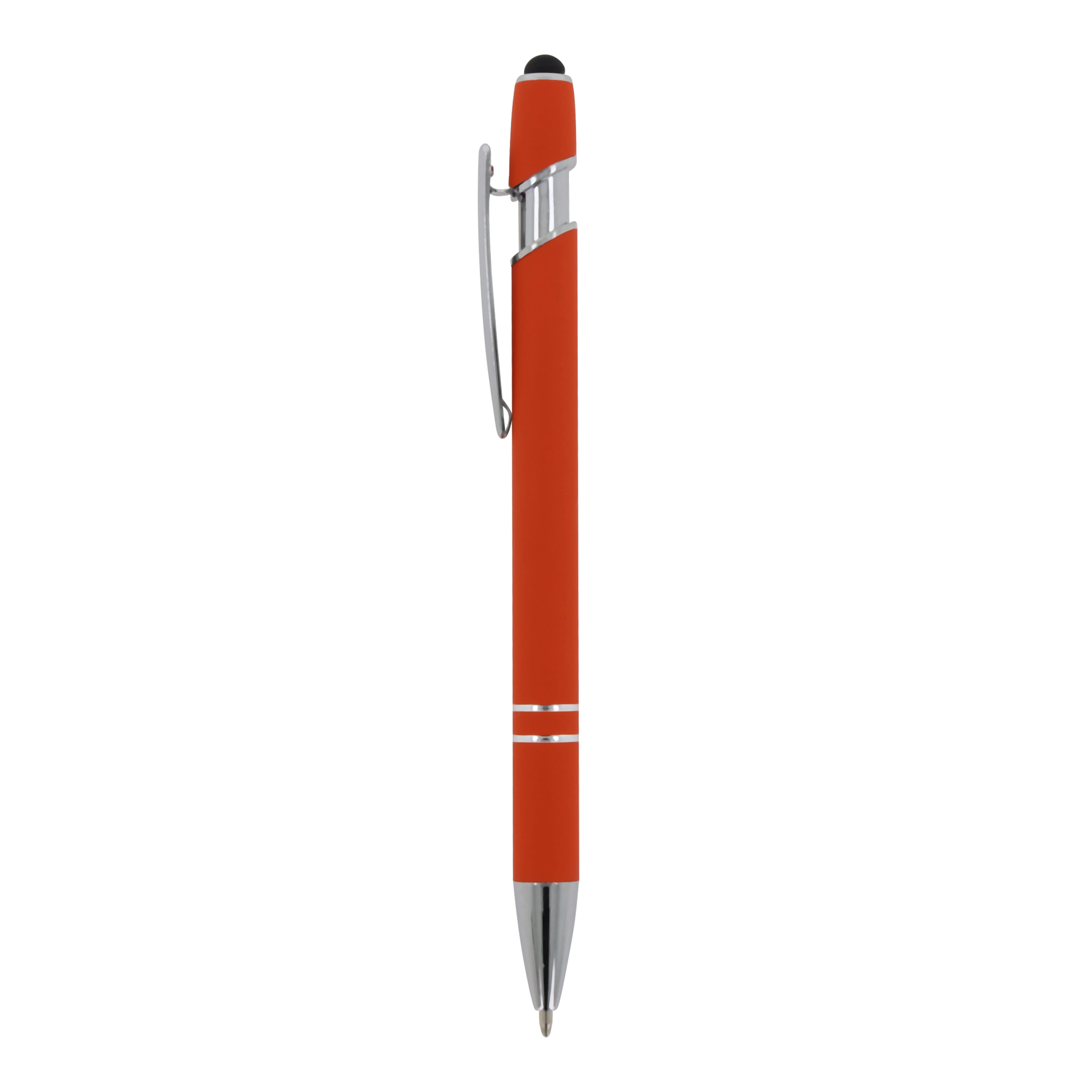 Kugelschreiber Paris Metall Soft Touch - Aluminium mit Stylus, bedruckbar