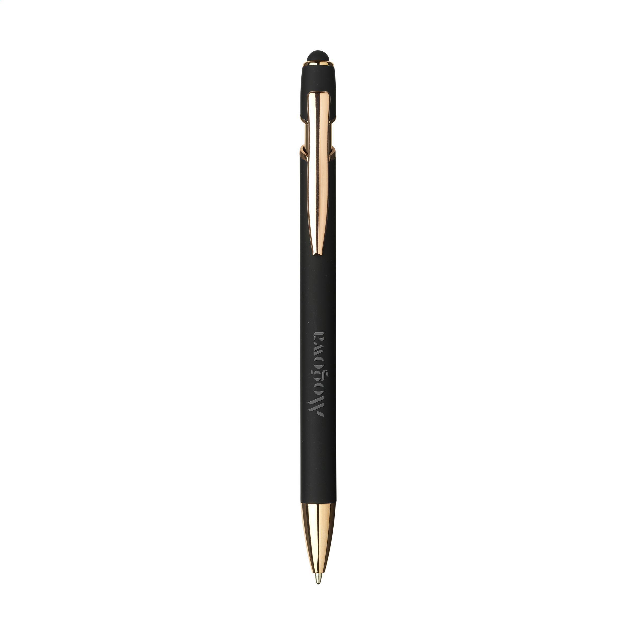 Kugelschreiber Luca Copper Stylus – recyceltes Alu, SoftTouch, RCS