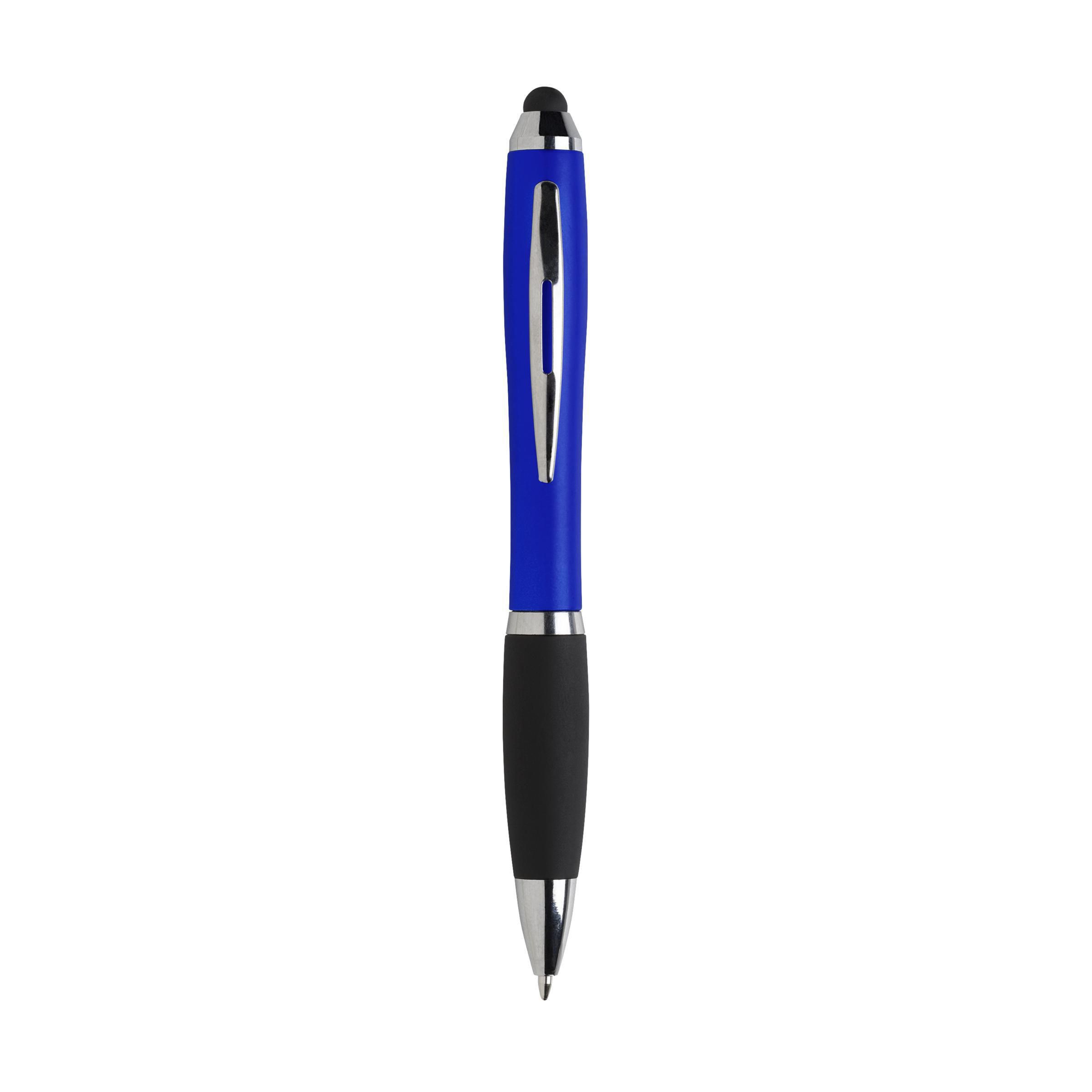 Touchpen Kugelschreiber Athos aus Kunststoff, blauschreibend, bedruckbar