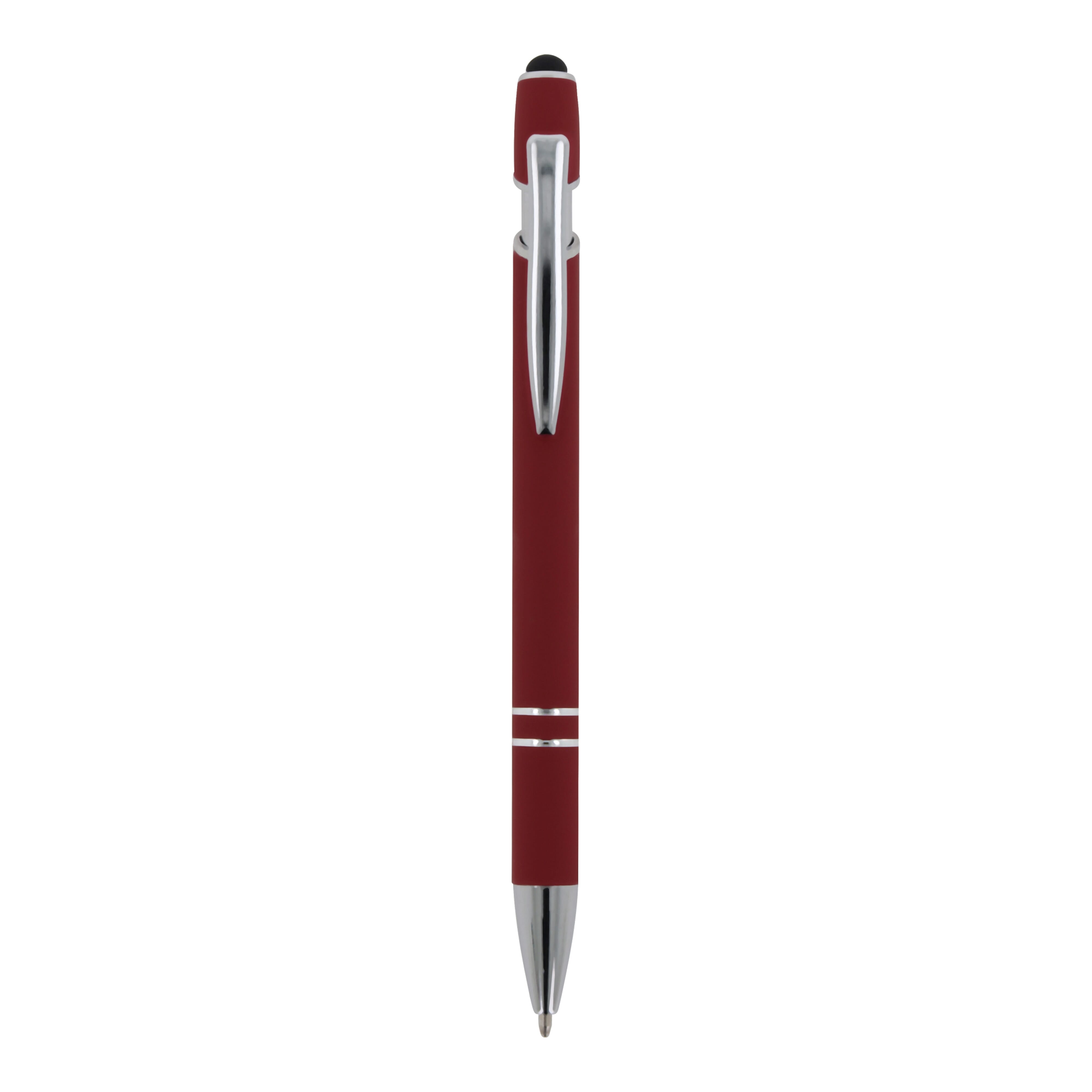 Kugelschreiber Paris Metall Soft Touch - Aluminium mit Stylus, bedruckbar