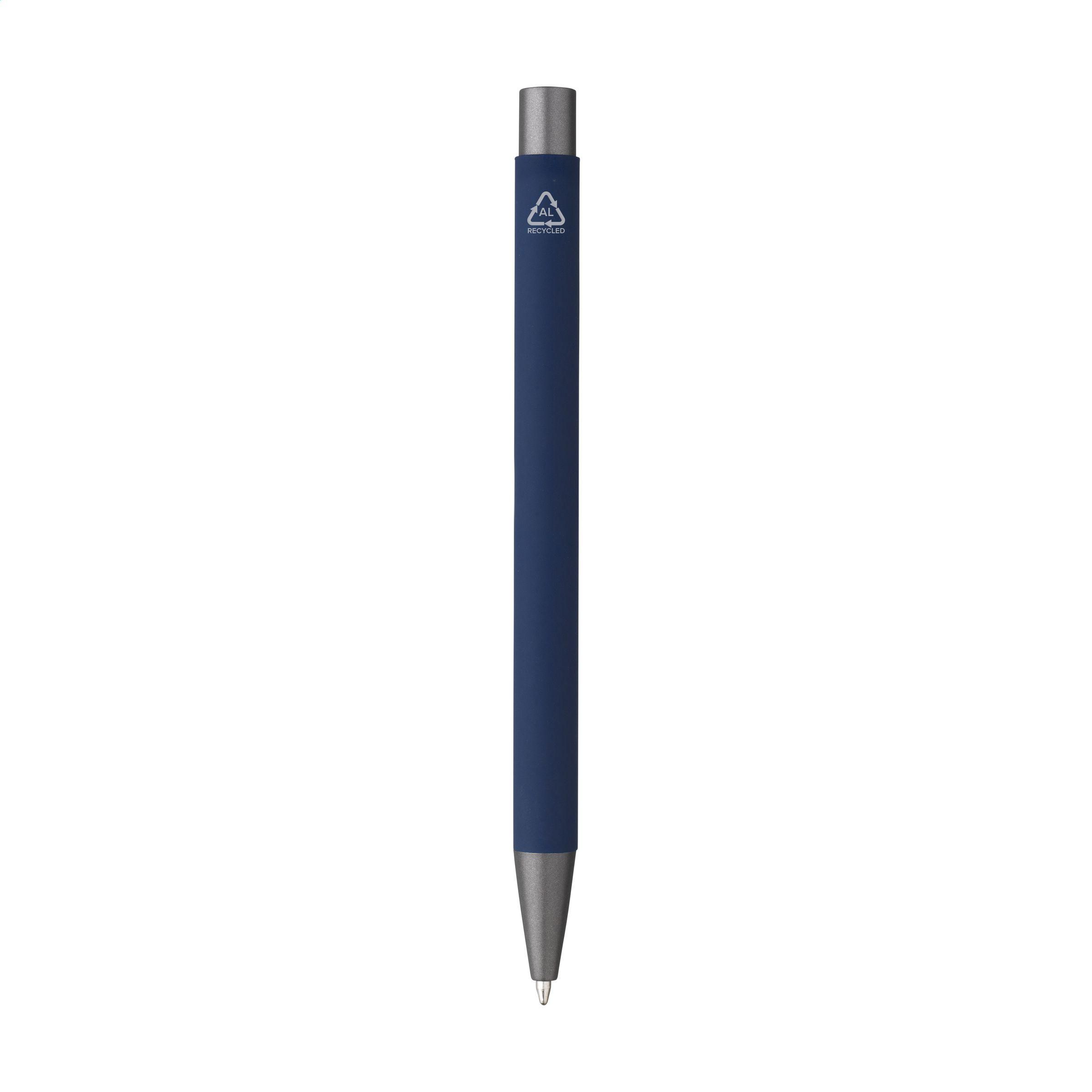Kugelschreiber Brady Soft Touch aus recyceltem Aluminium, bedruckbar
