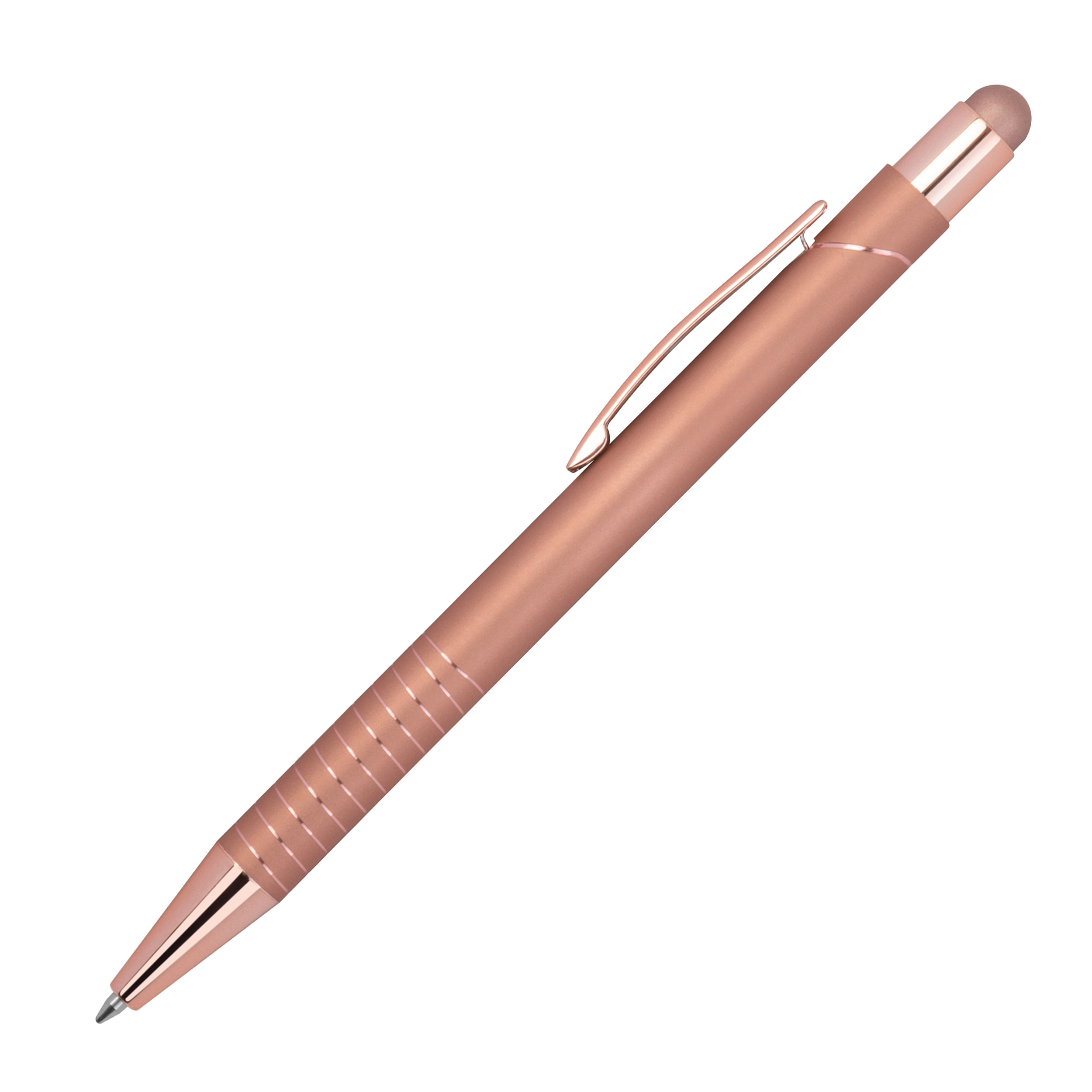 Kugelschreiber ANGELO mit Touch Pen, Metall – Werbeartikel bedruckbar