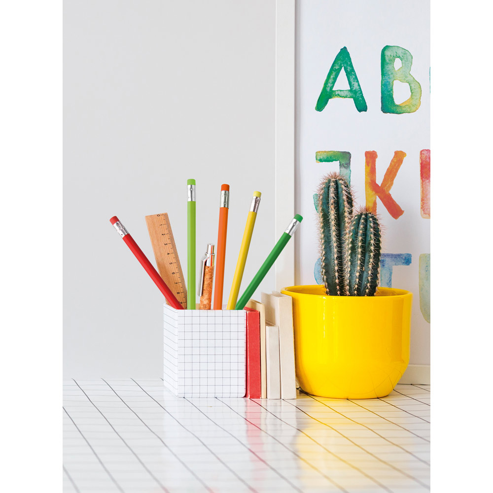 ATENEO Bleistift HB aus Holz mit Radiergummi – Werbeartikel bedruckbar