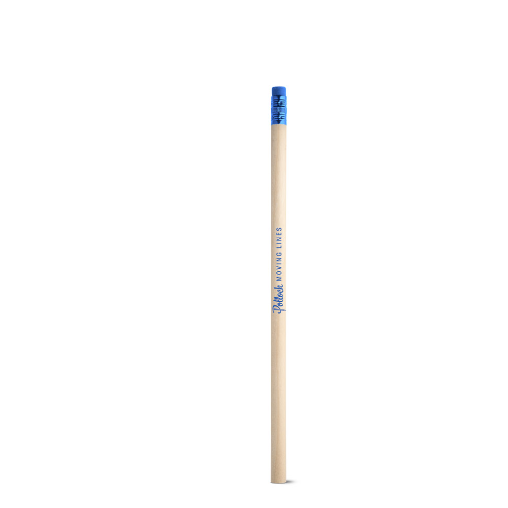 POLLOCK Bleistift HB aus Pappelholz mit Radiergummi – Werbeartikel