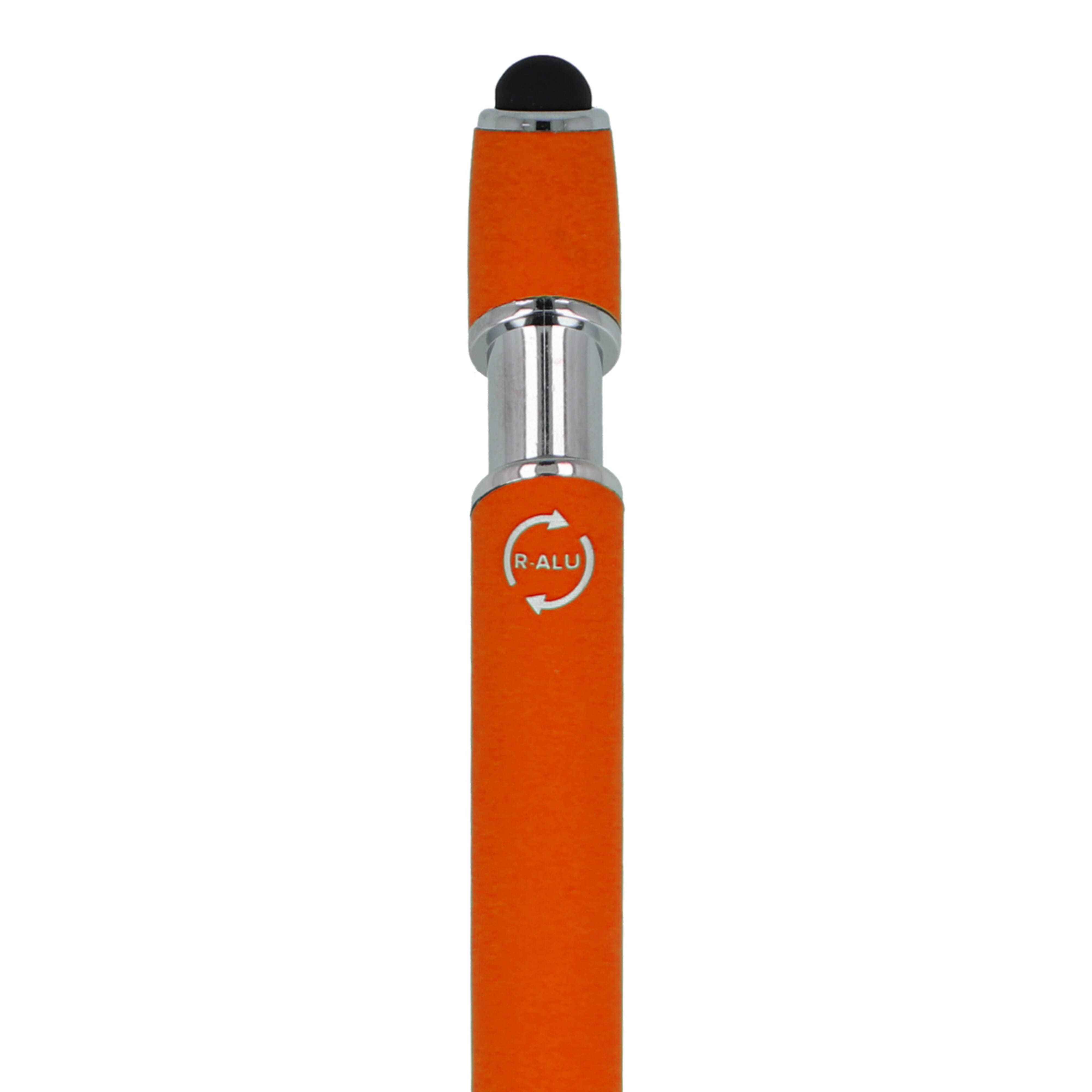 Kugelschreiber Paris Soft Touch aus recyceltem Aluminium, bedruckbar