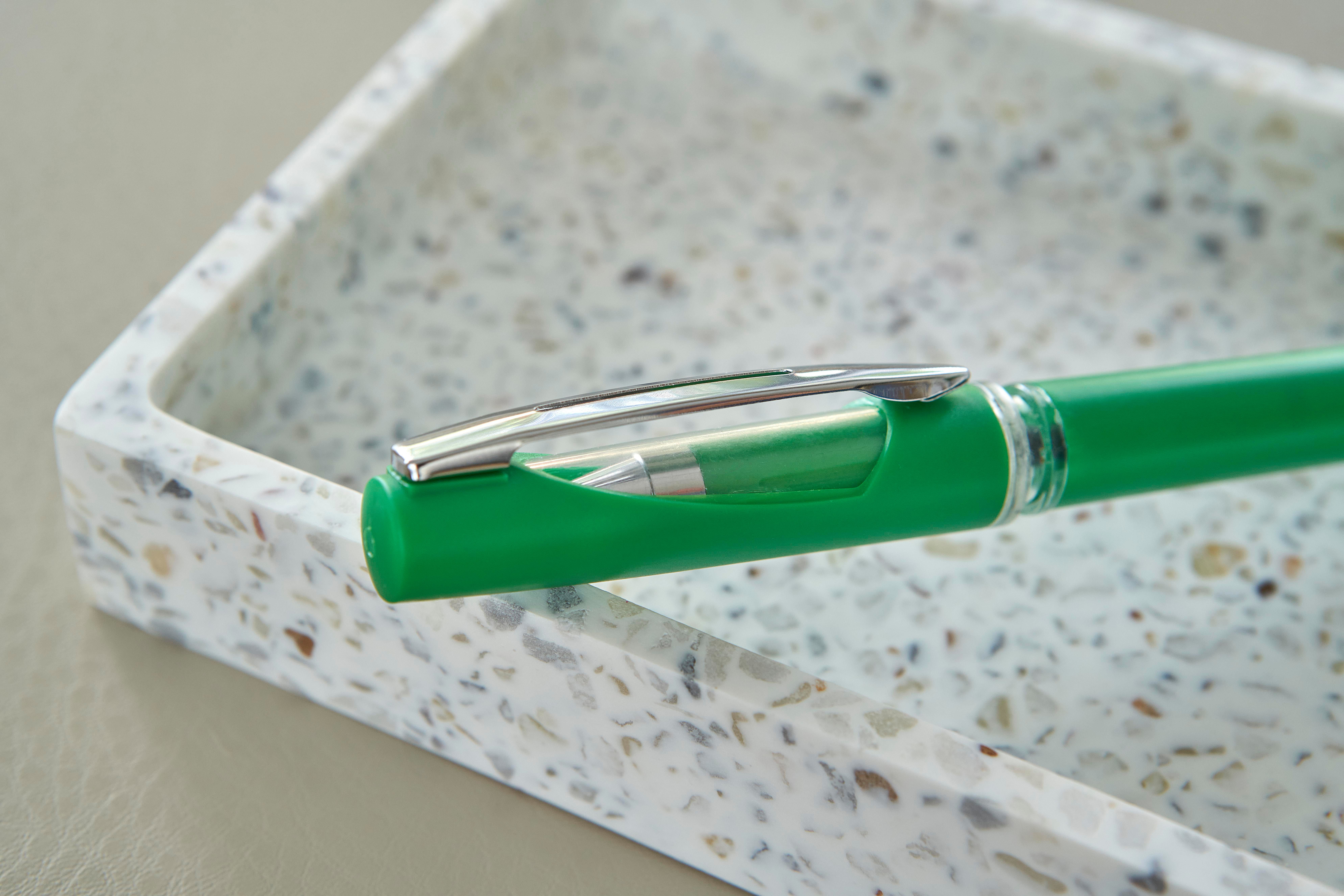 Gel-Tintenschreiber Karin aus ABS – Werbeartikel mit Metallclip