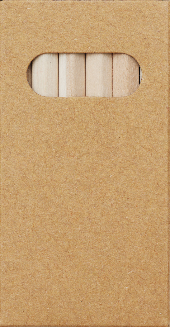 Buntstifte TINY TREE aus Holz, 6er-Set in Box – Werbeartikel bedruckbar