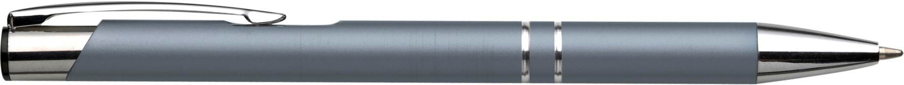 Kugelschreiber Aluminium Albacete – Werbeartikel mit Druck, Metall-Clip