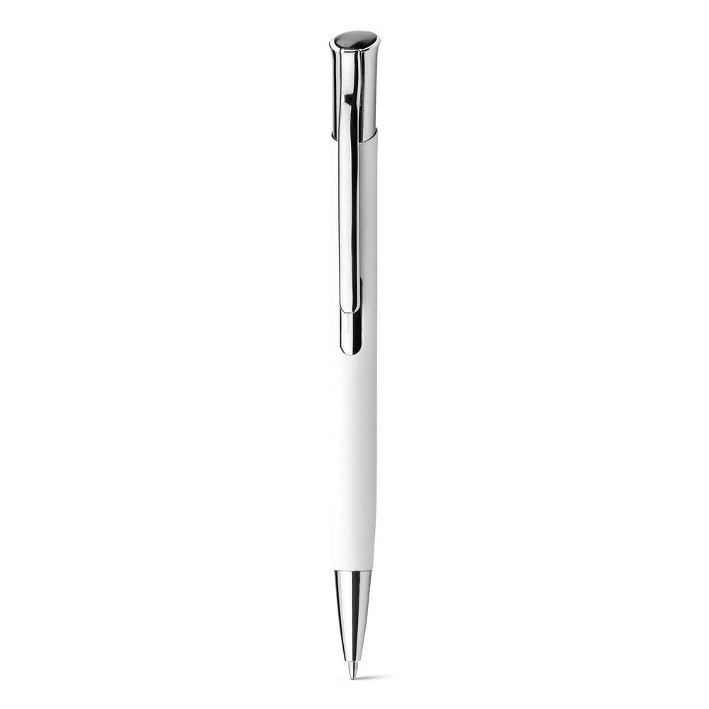 Kugelschreiber OLAF SOFT aus Aluminium mit gummierter Oberfläche, bedruckbar