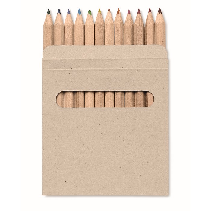 Buntstifte ARCOLOR – 12er-Set in Pappschachtel, bedruckbar als Werbeartikel