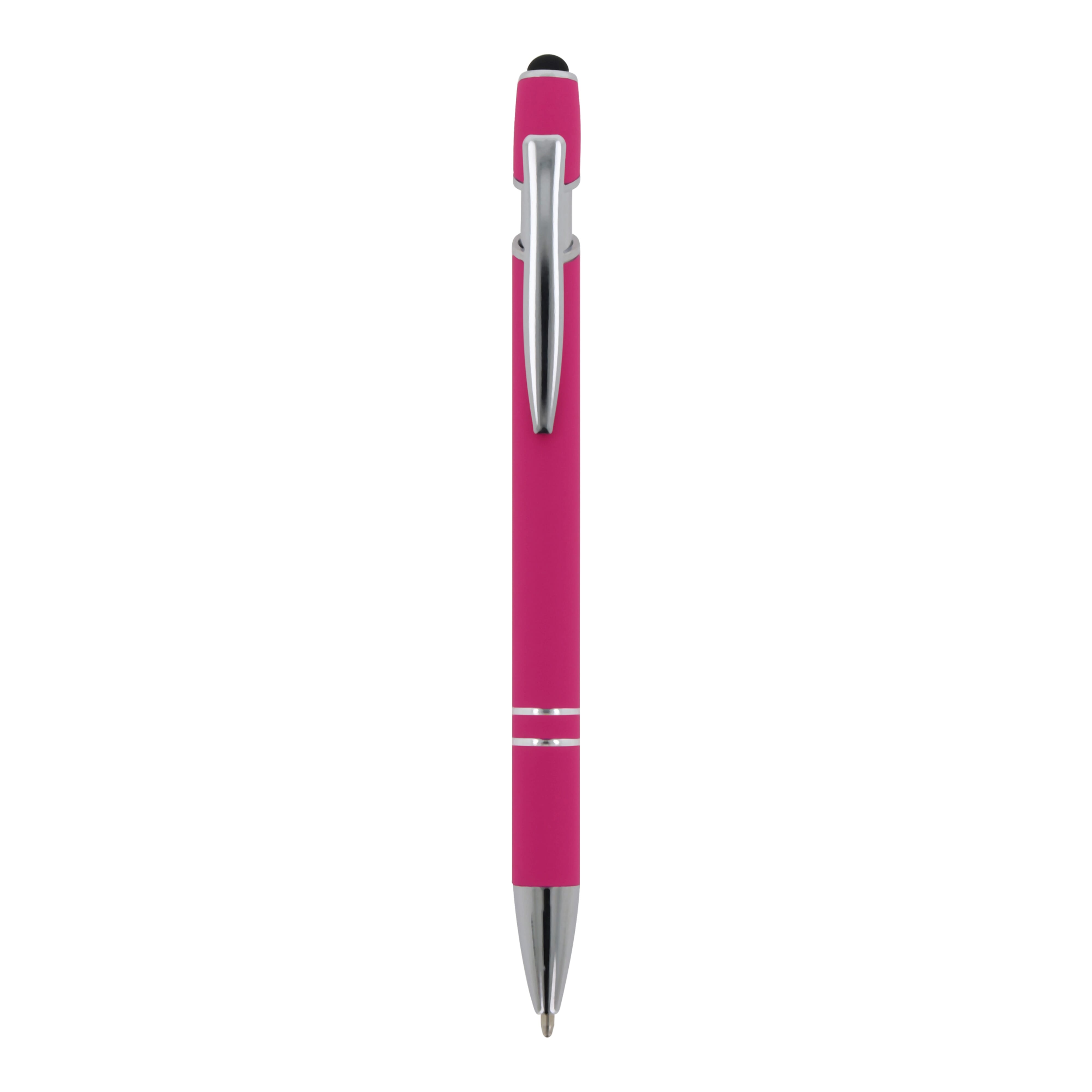 Kugelschreiber Paris Metall Soft Touch - Aluminium mit Stylus, bedruckbar