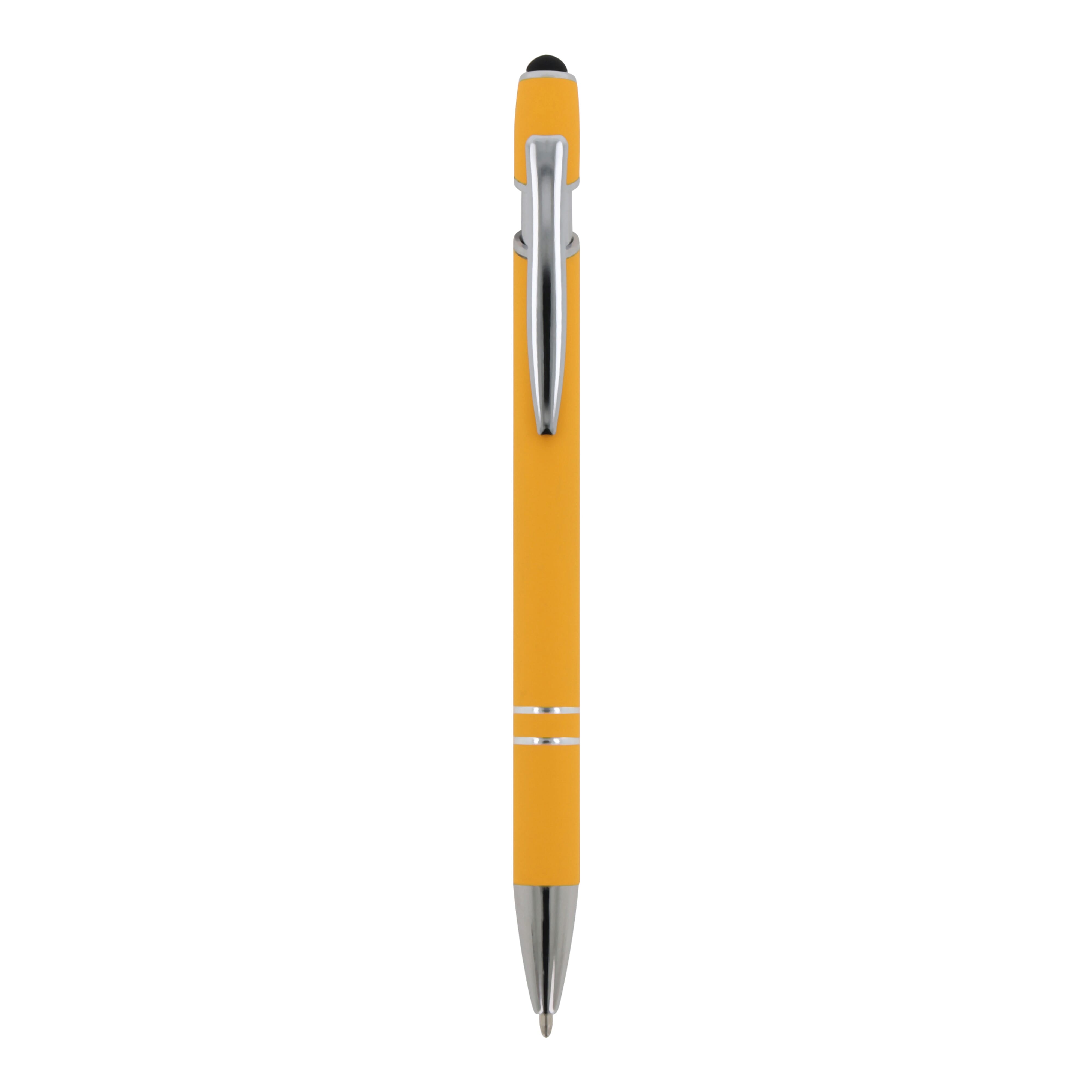Kugelschreiber Paris Metall Soft Touch - Aluminium mit Stylus, bedruckbar