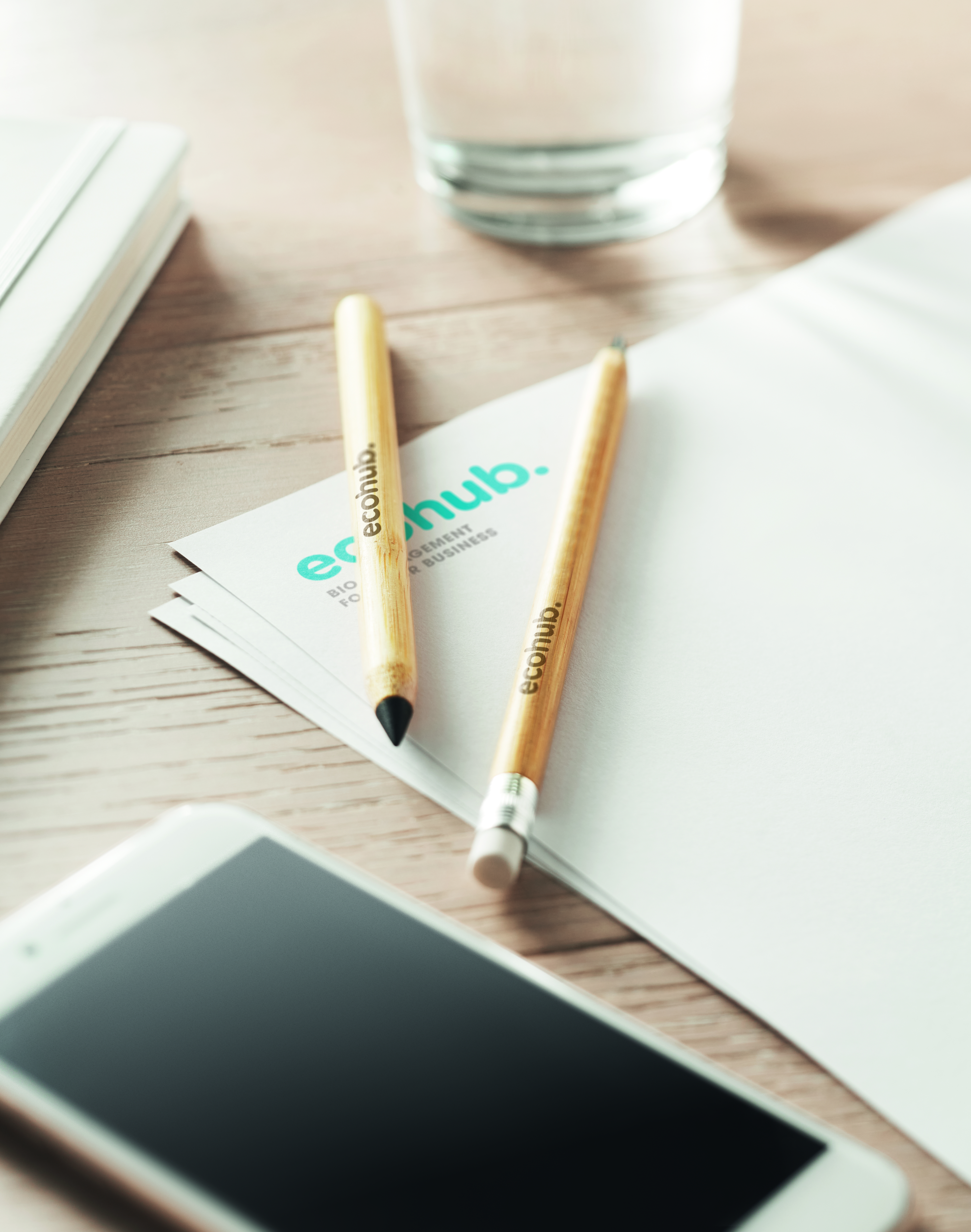 Tintenloser Stift Bambus INKLESS BAMBOO mit Graphitmine, bedruckbar