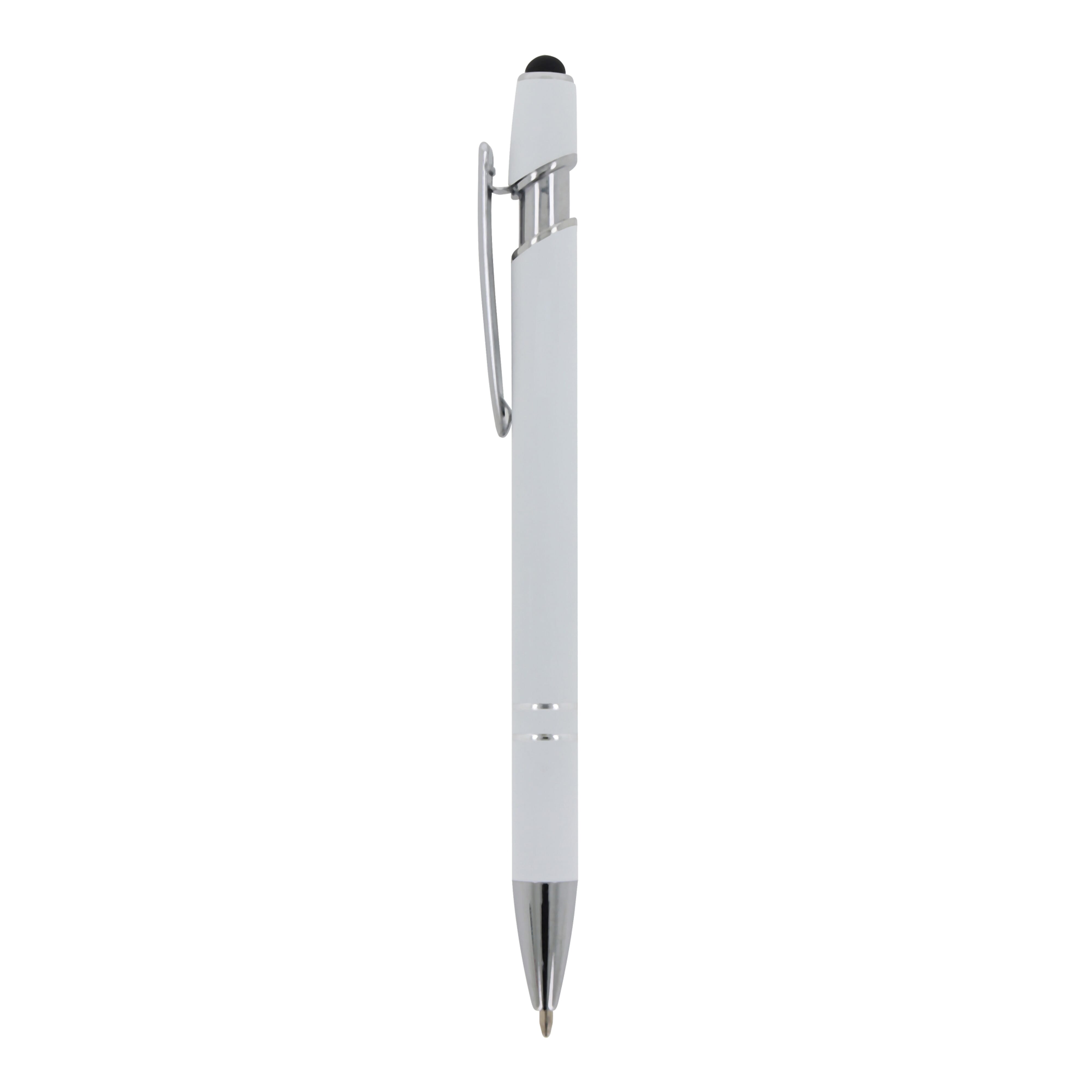 Kugelschreiber Paris Metall Soft Touch - Aluminium mit Stylus, bedruckbar