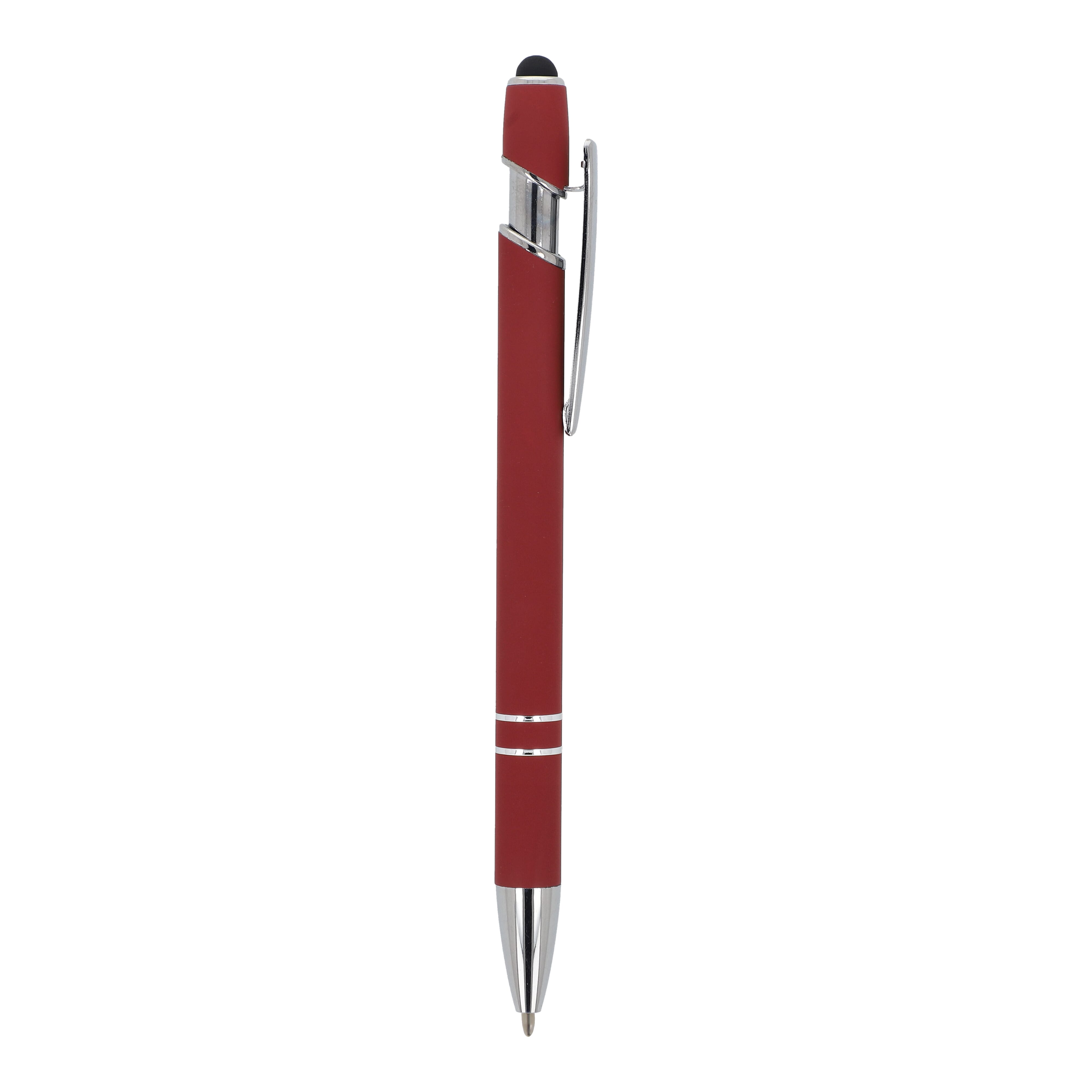 Kugelschreiber Paris Metall Soft Touch - Aluminium mit Stylus, bedruckbar